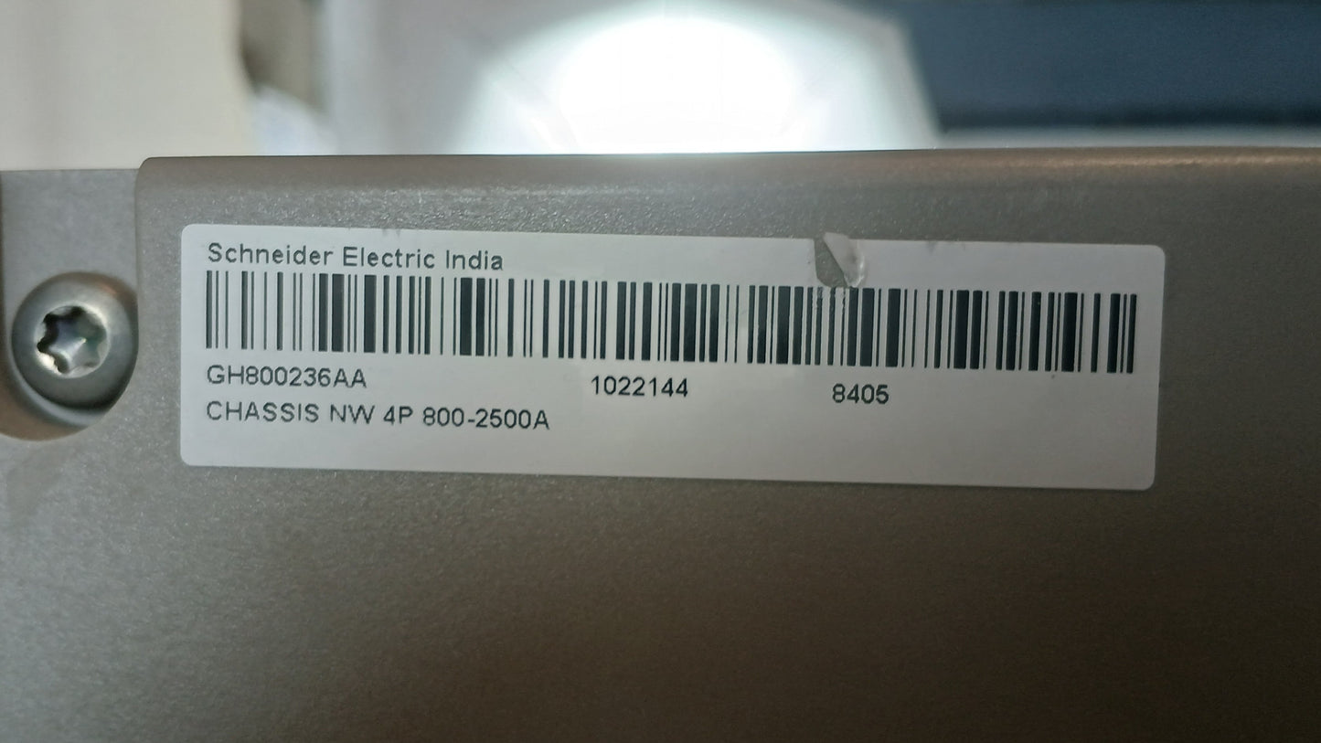 SCHNEIDER ELECTRIC NW20 H1 MASTERPACT AIR CIRCUIT BREAKER 2000A 4 POLE