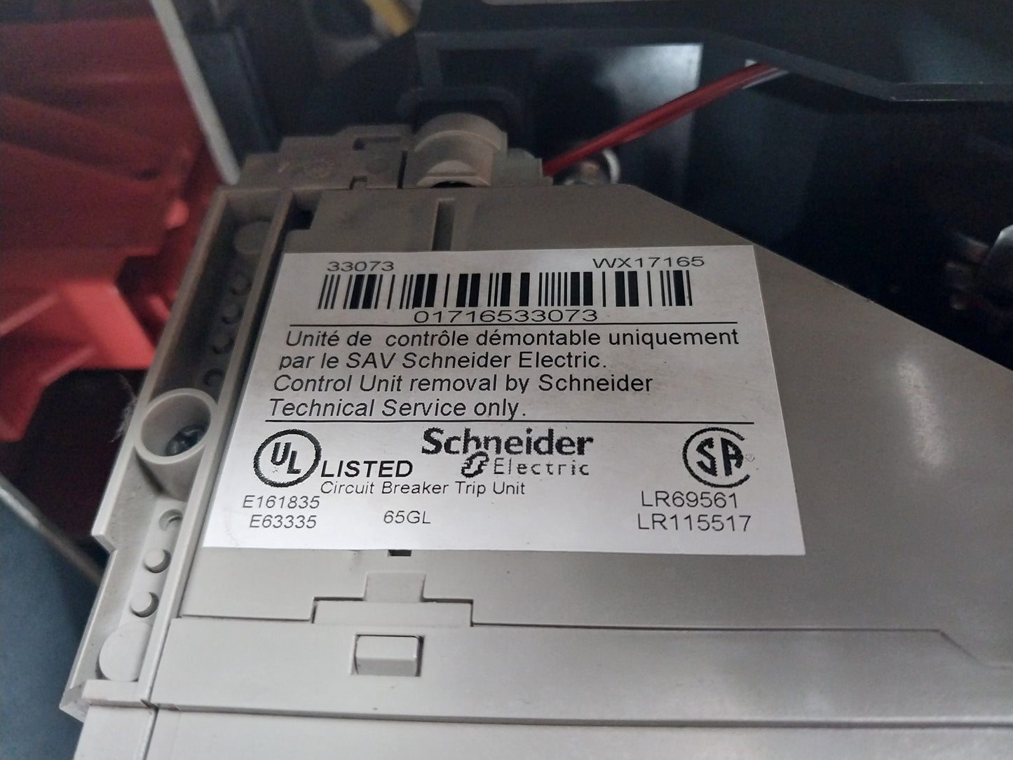 SCHNEIDER ELECTRIC NW20 H1 MASTERPACT CIRCUIT BREAKER 2000A 3 POLE