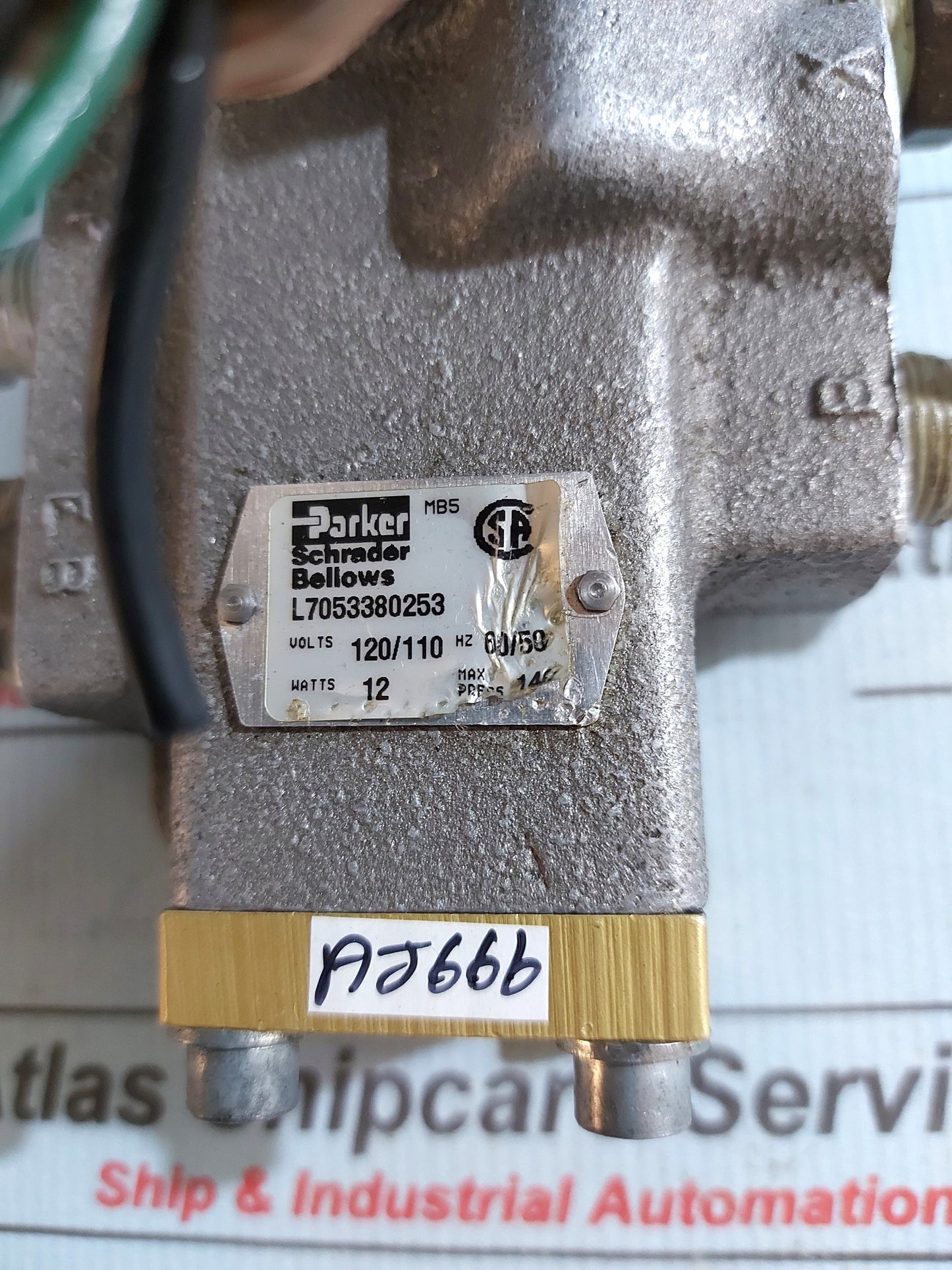 SCHRADER BELLOWS L7053380253 SOLENOID AIR CONTROL VALVE 140Psi