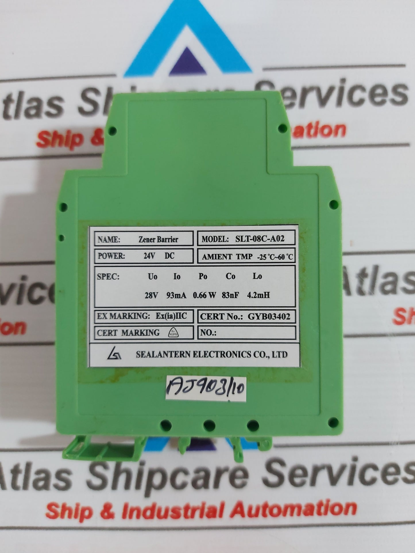 SEALANTERN ELECTRONICS SLT-08C-A02 ZENER BARRIER