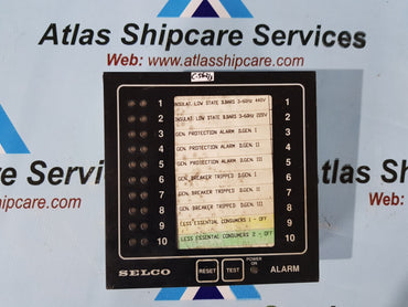 SELCO M1000-24-10B 200893 ALARM ANNUCIATOR