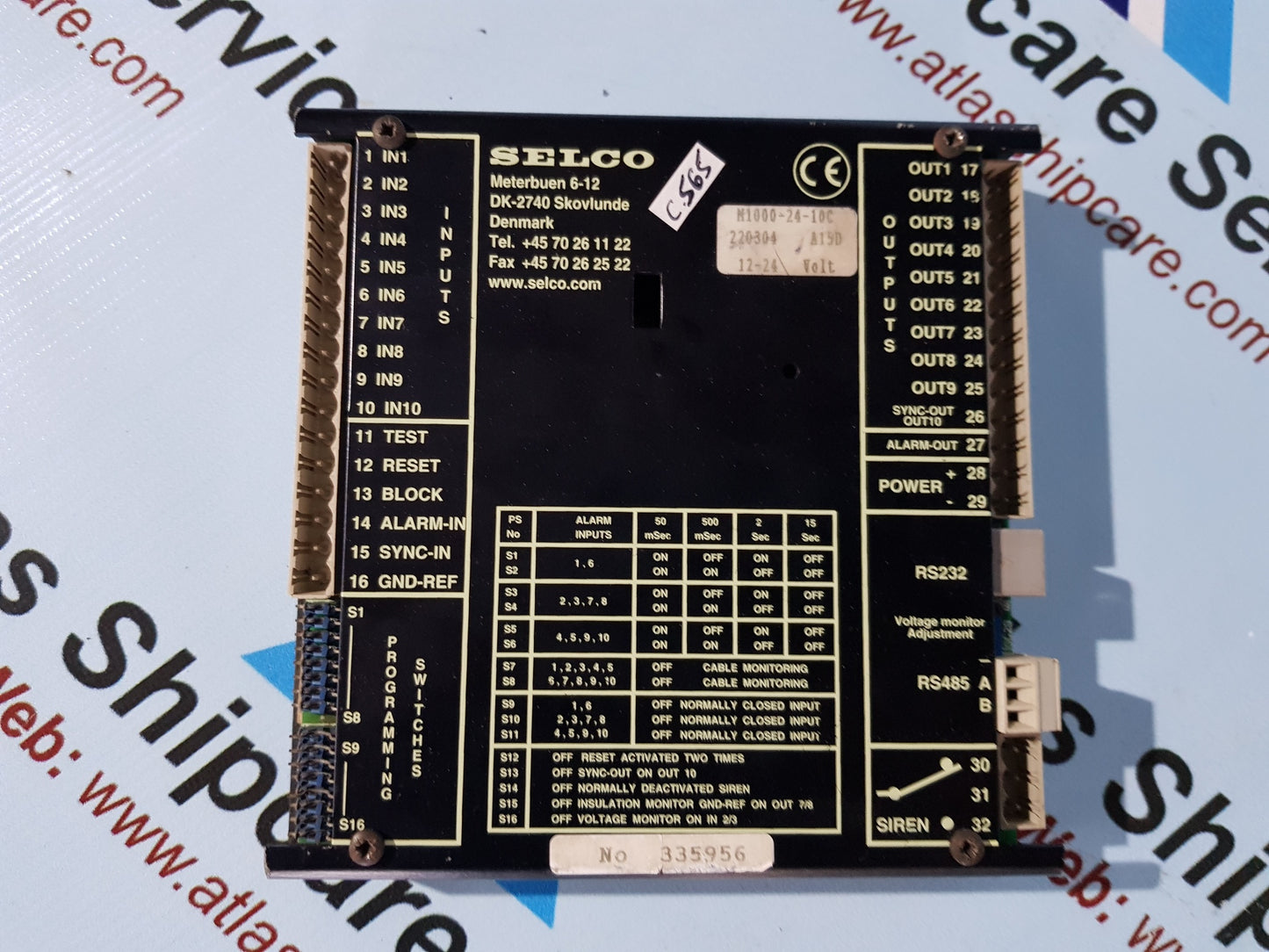 SELCO M1000-24-10C ALARM ANNUCIATOR