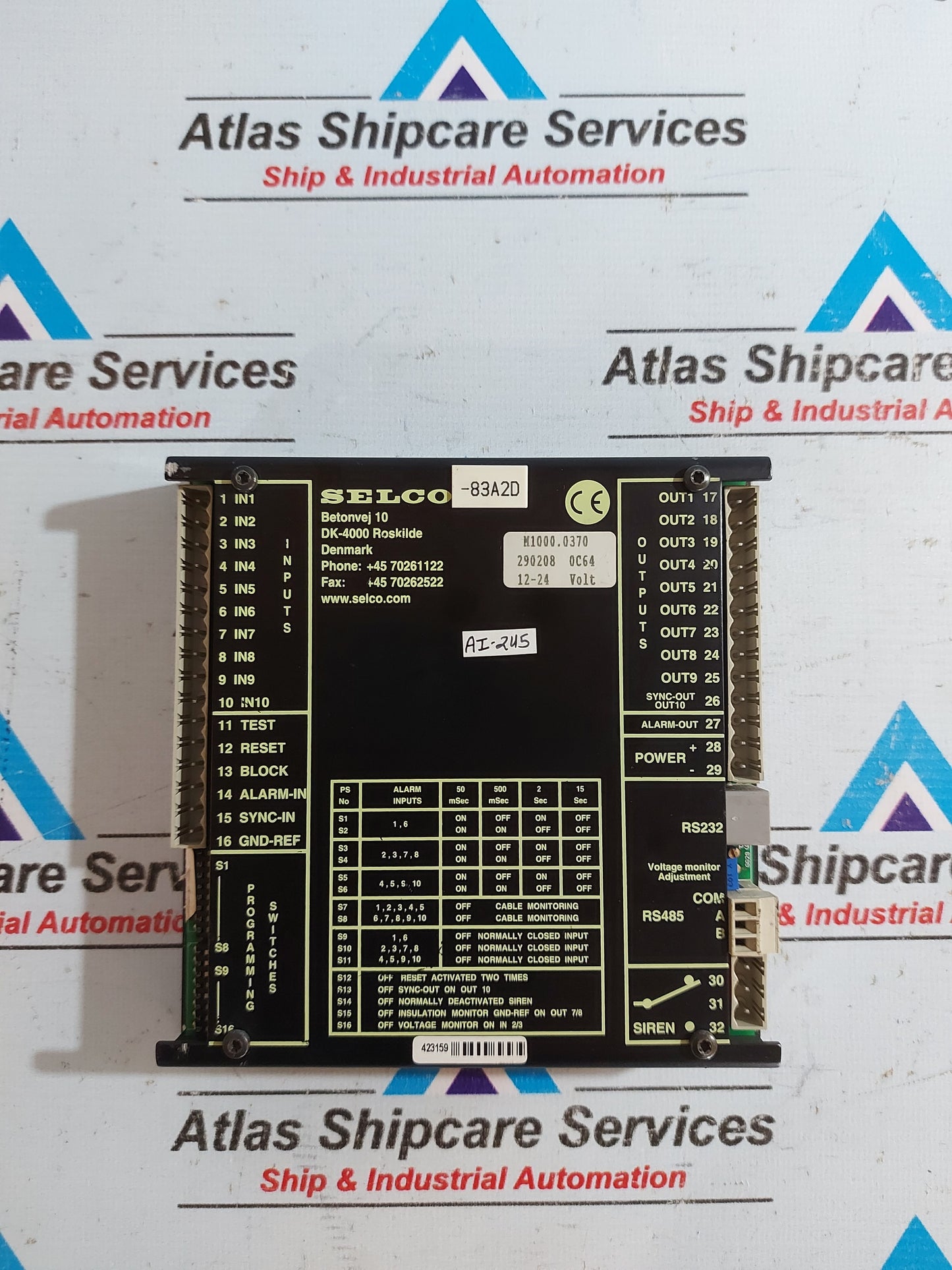 SELCO M1000.0370 ALARM PANEL