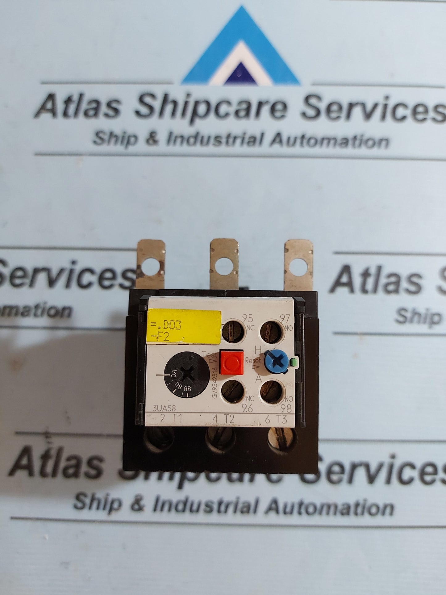 SIEMENS 3UA58 00-8W MOTOR CONTROL OVERLOAD RELAY