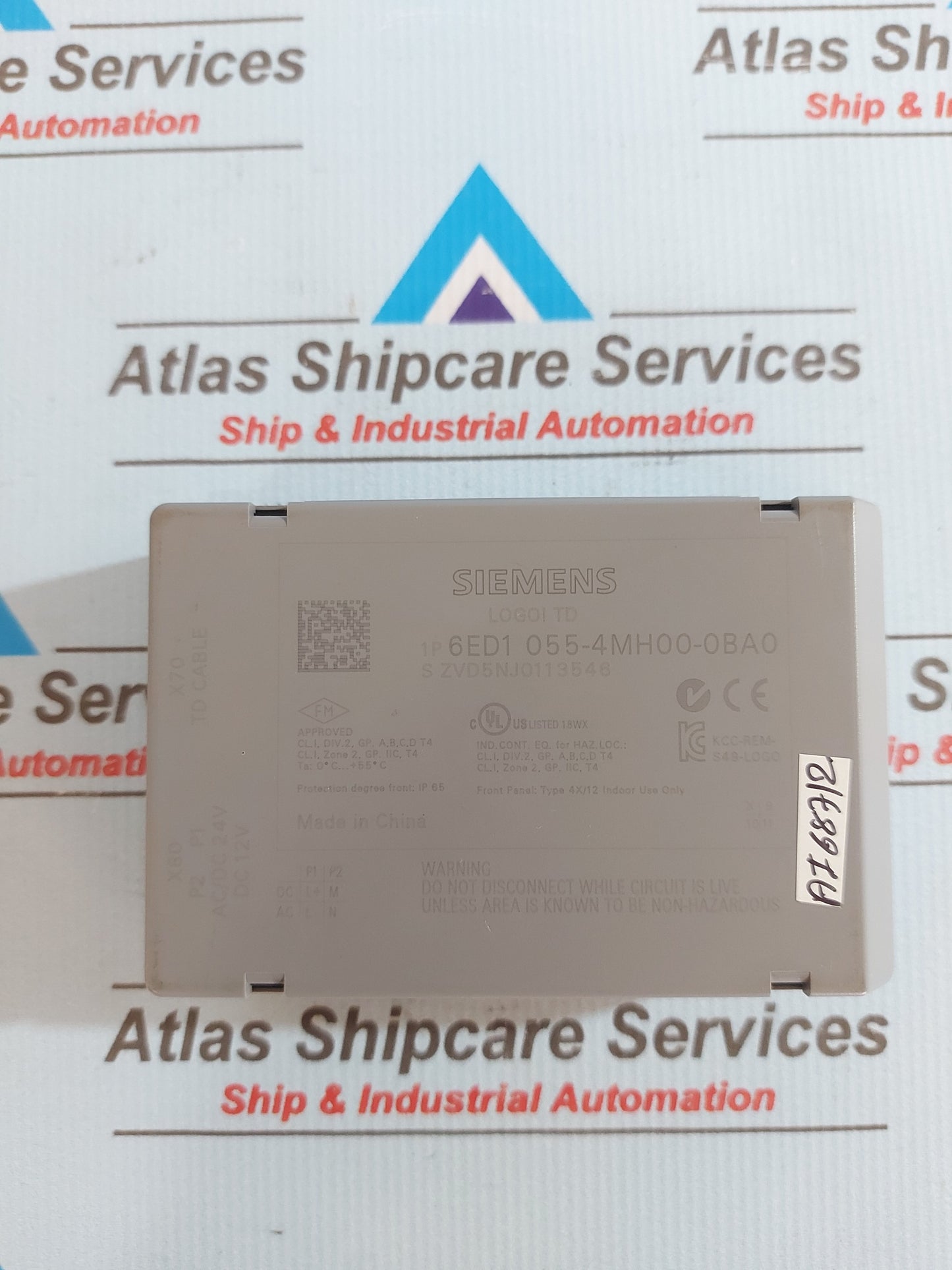SIEMENS 6ED1 055-4MH00-0BA0 LOGO TD TEXT DISPLAY PANEL