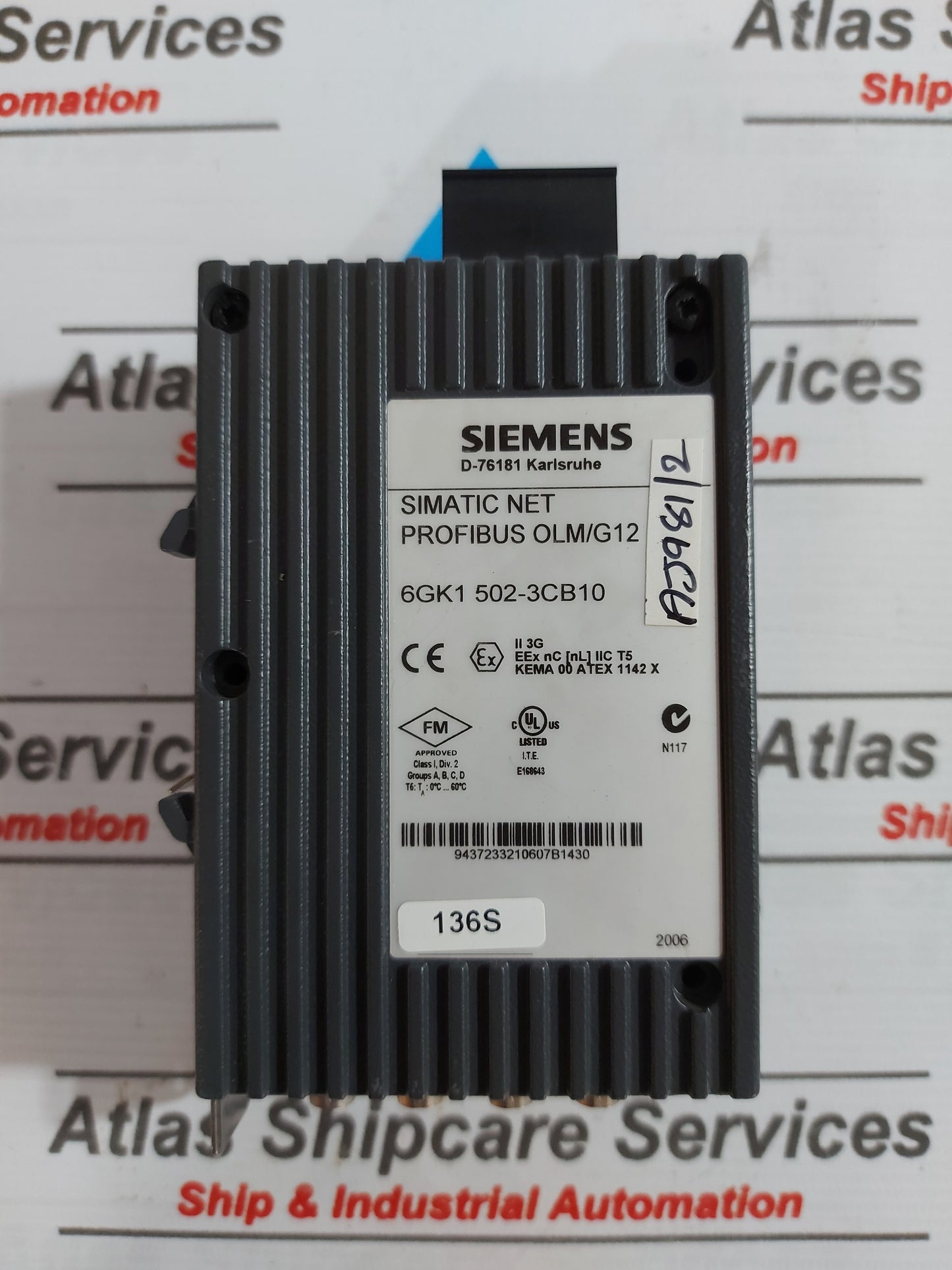 SIEMENS 6GK1 502-3CB10 SIMATIC NET PROFIBUS OLM/G12 LINK MODULE