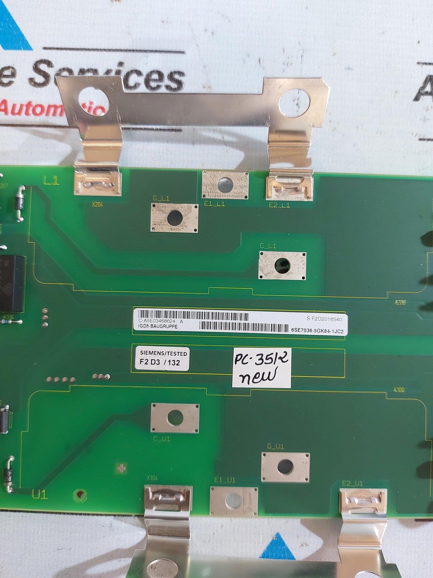 SIEMENS 6SE7036-5GK84-1JC2 IGD8 INVERTER GATE DRIVER BOARD