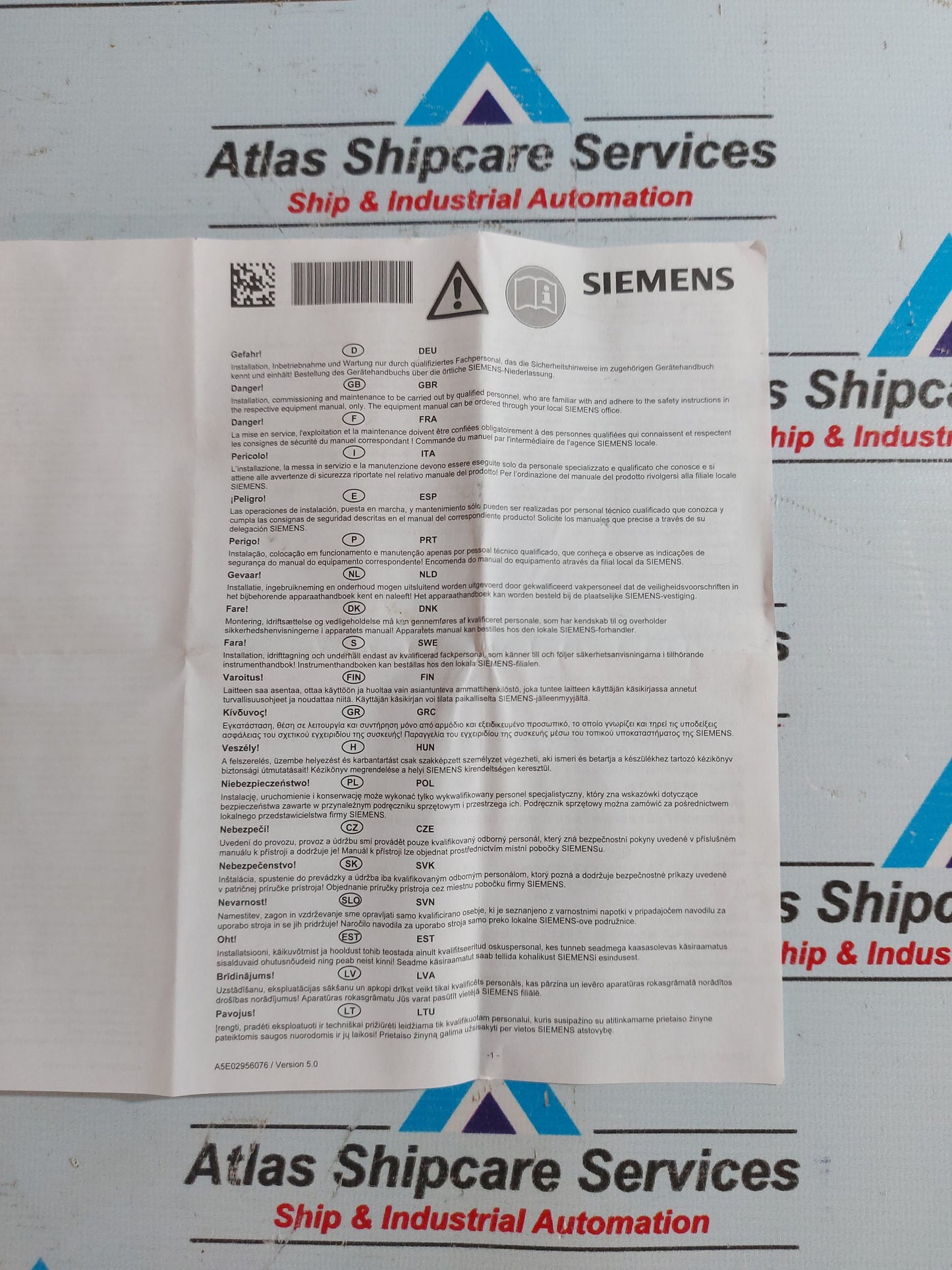 SIEMENS 6SE7036-5GK84-1JC2 IGD8 INVERTER GATE DRIVER BOARD
