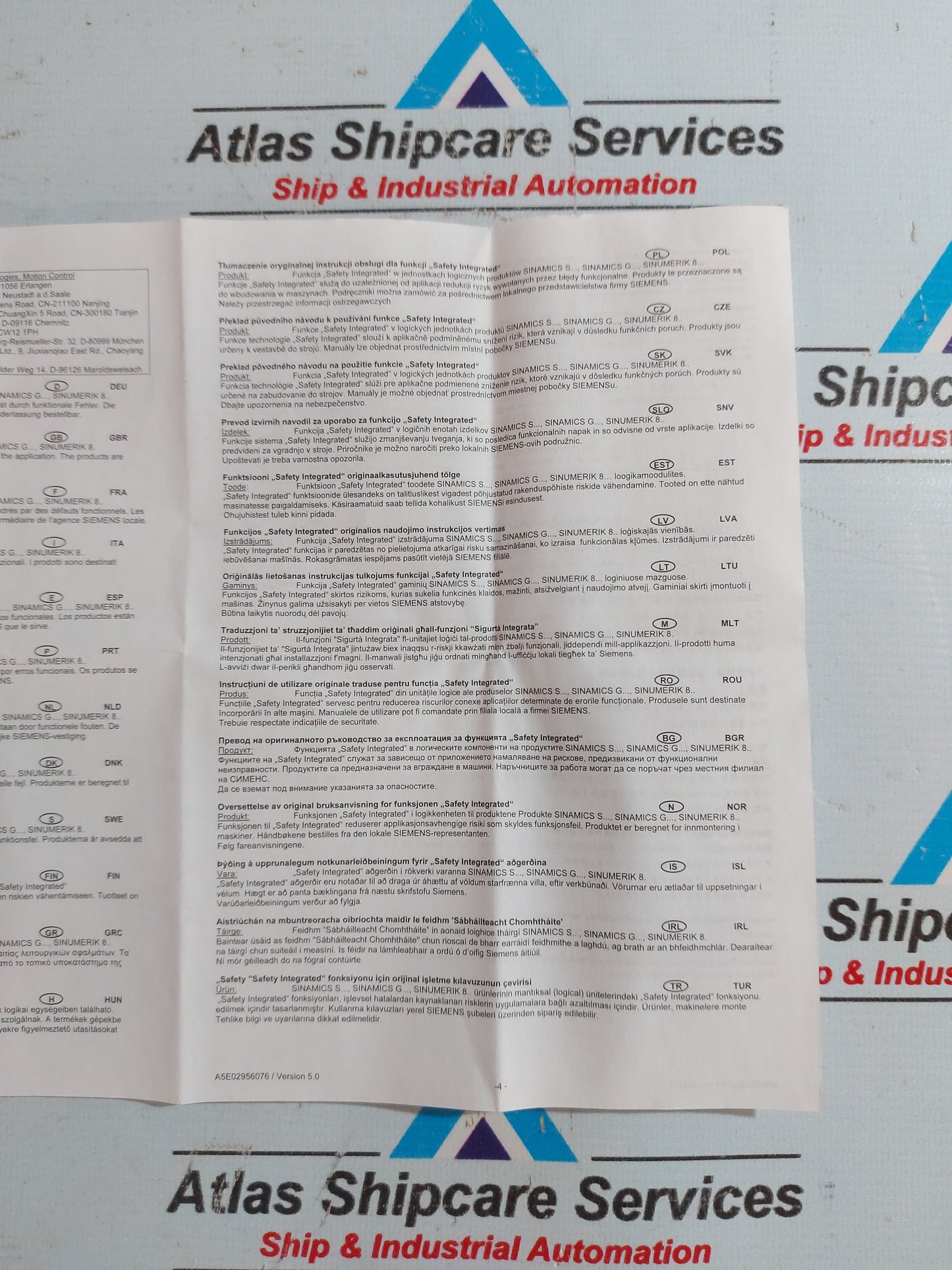 SIEMENS 6SE7036-5GK84-1JC2 IGD8 INVERTER GATE DRIVER BOARD