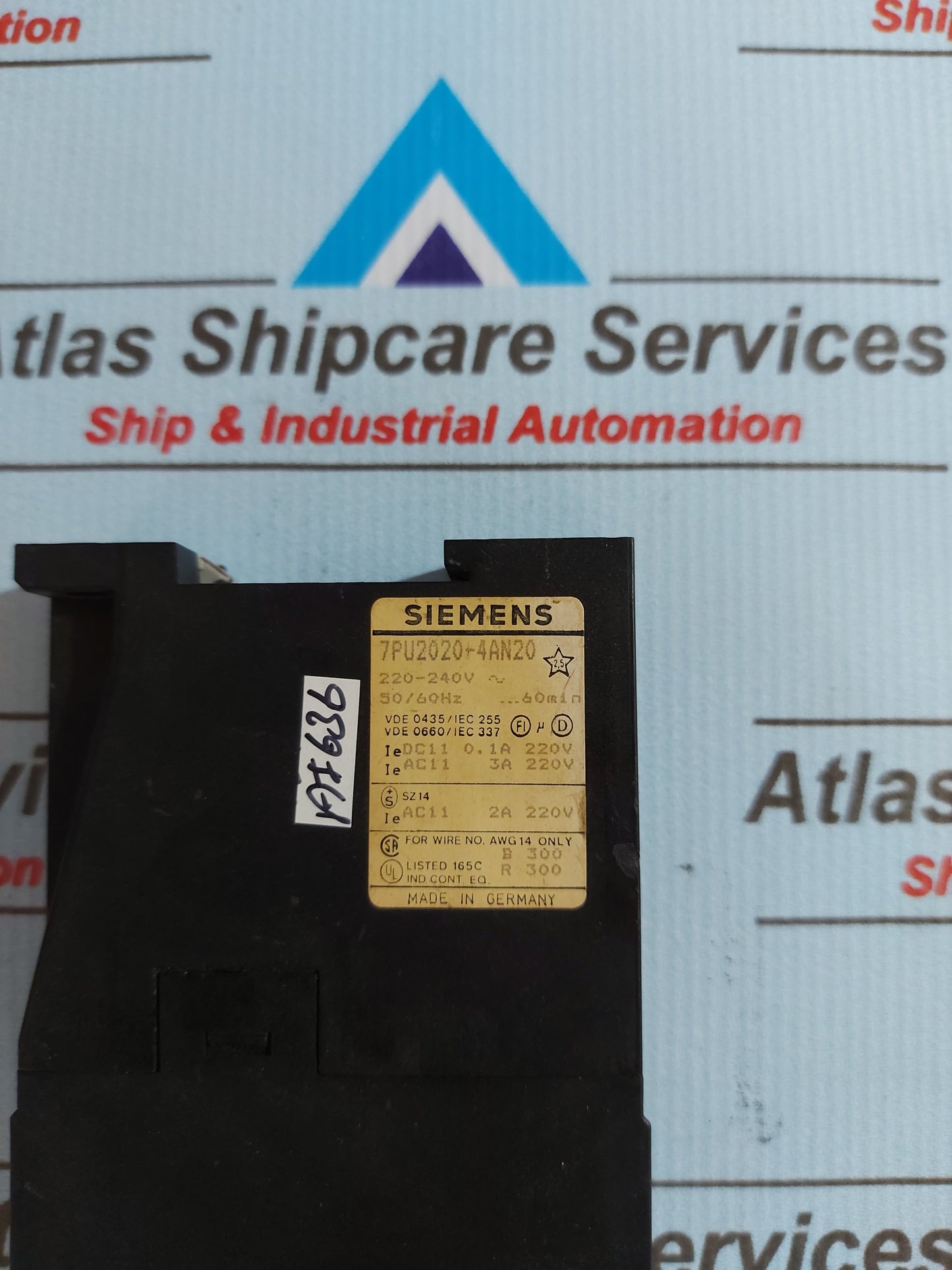 SIEMENS 7PU2020-4AN20 TIMER RELAY 220-240V 50/60Hz 60Min