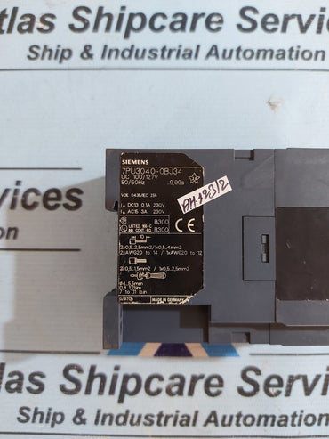 SIEMENS 7PU3040-0BJ34 ON DELAY TIMER 24VDC