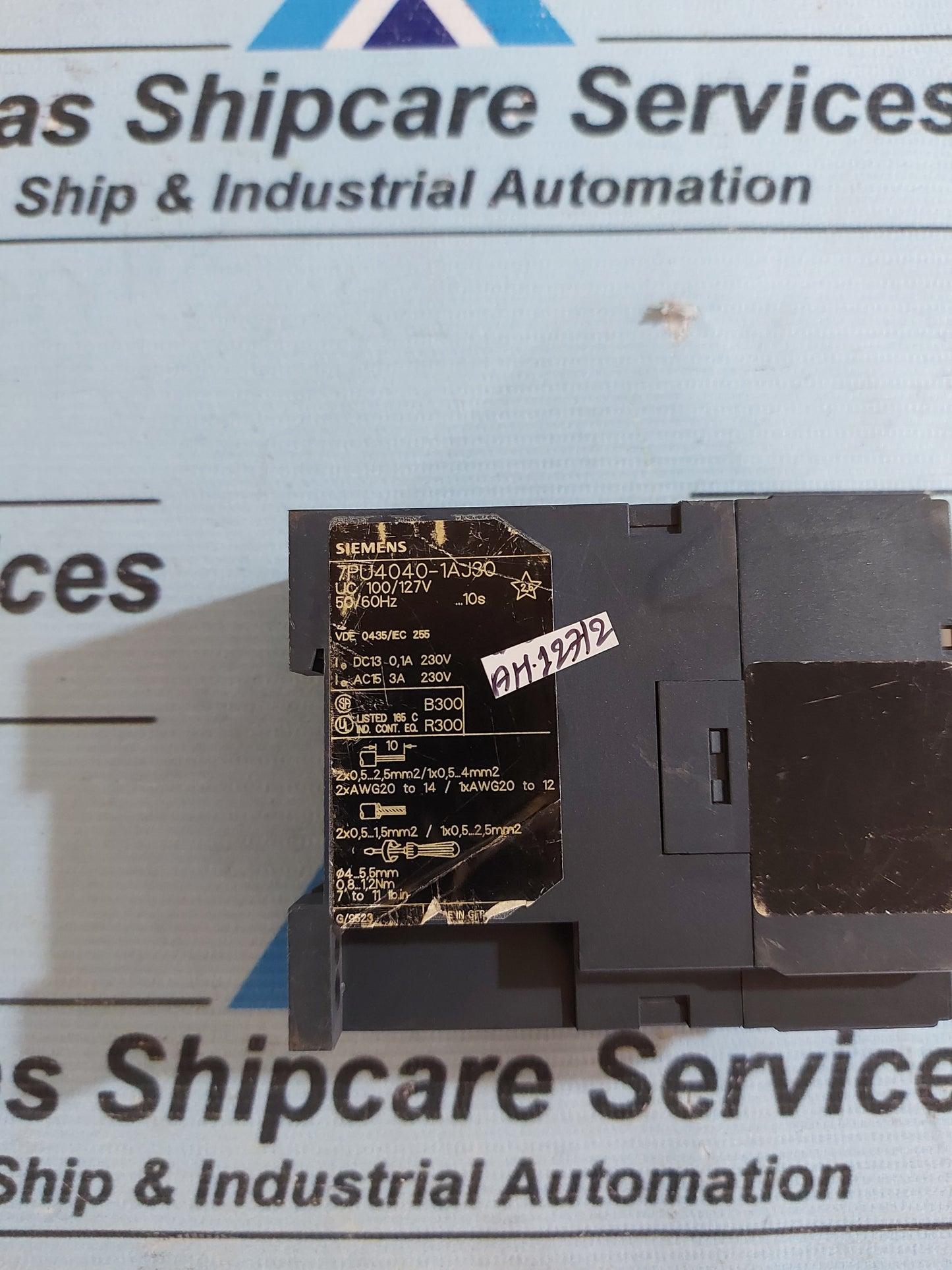 SIEMENS 7PU4040-1AJ30 TIME RELAY 10Sec