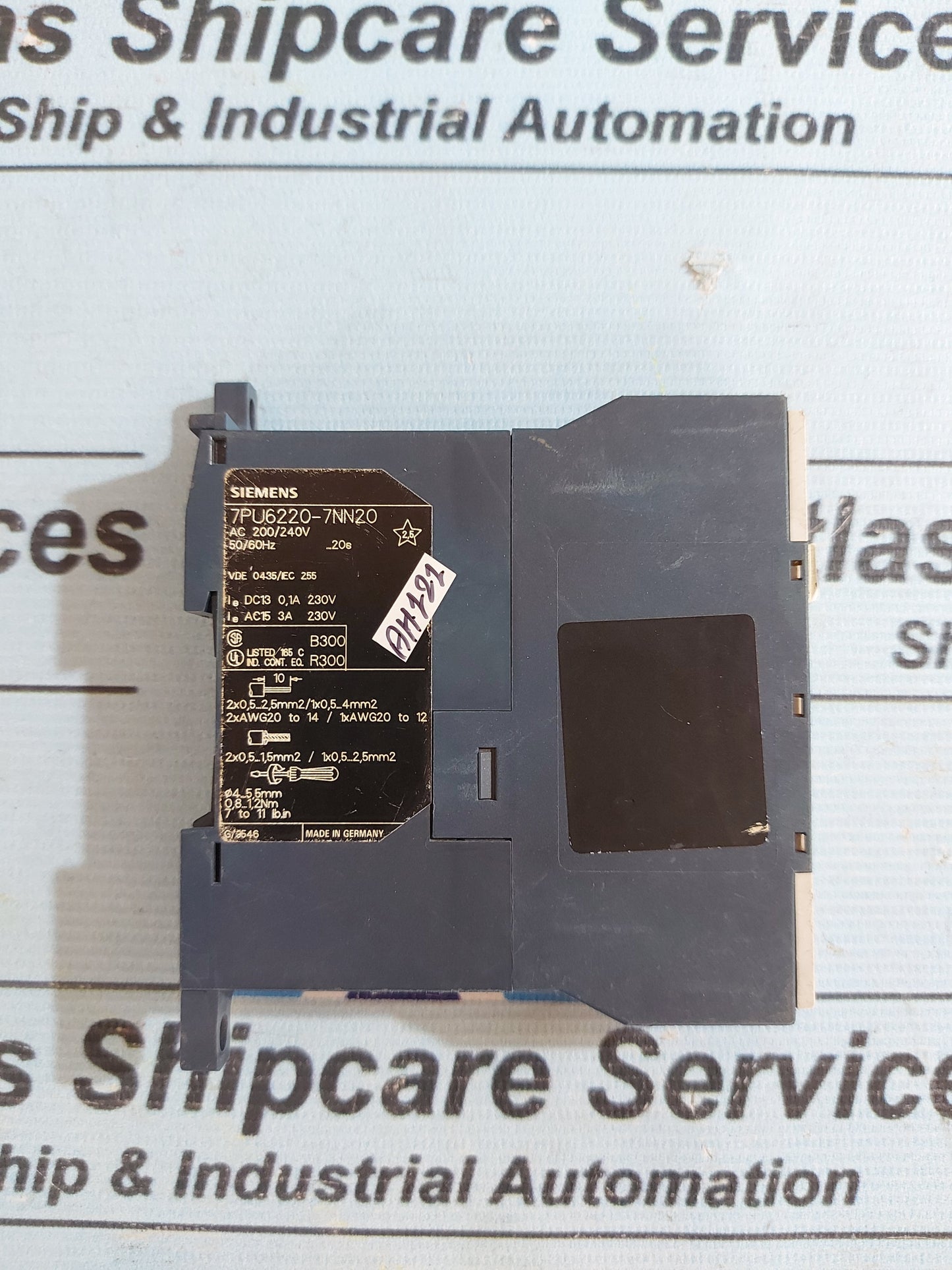 SIEMENS 7PU6220-7NN20 STAR-DELTA TIME RELAY