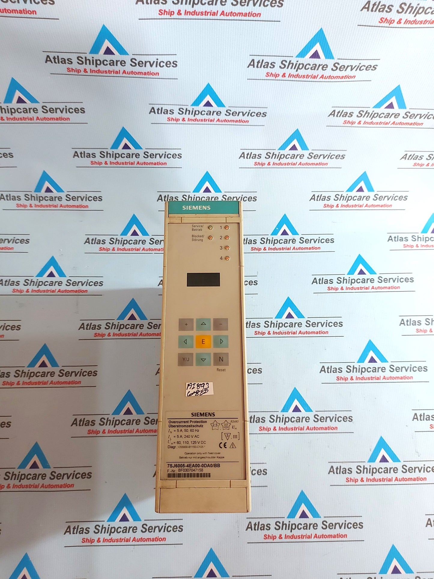 SIEMENS 7SJ6005-4EA00-0DA00/BB OVERCURRENT PROTECTION MODULE