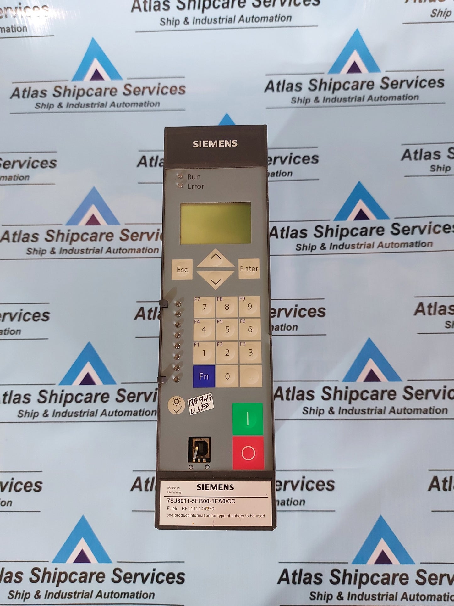 SIEMENS 7SJ8011-5EB00-1FA0/CC OVERCURRENT PROTECTION RELAY