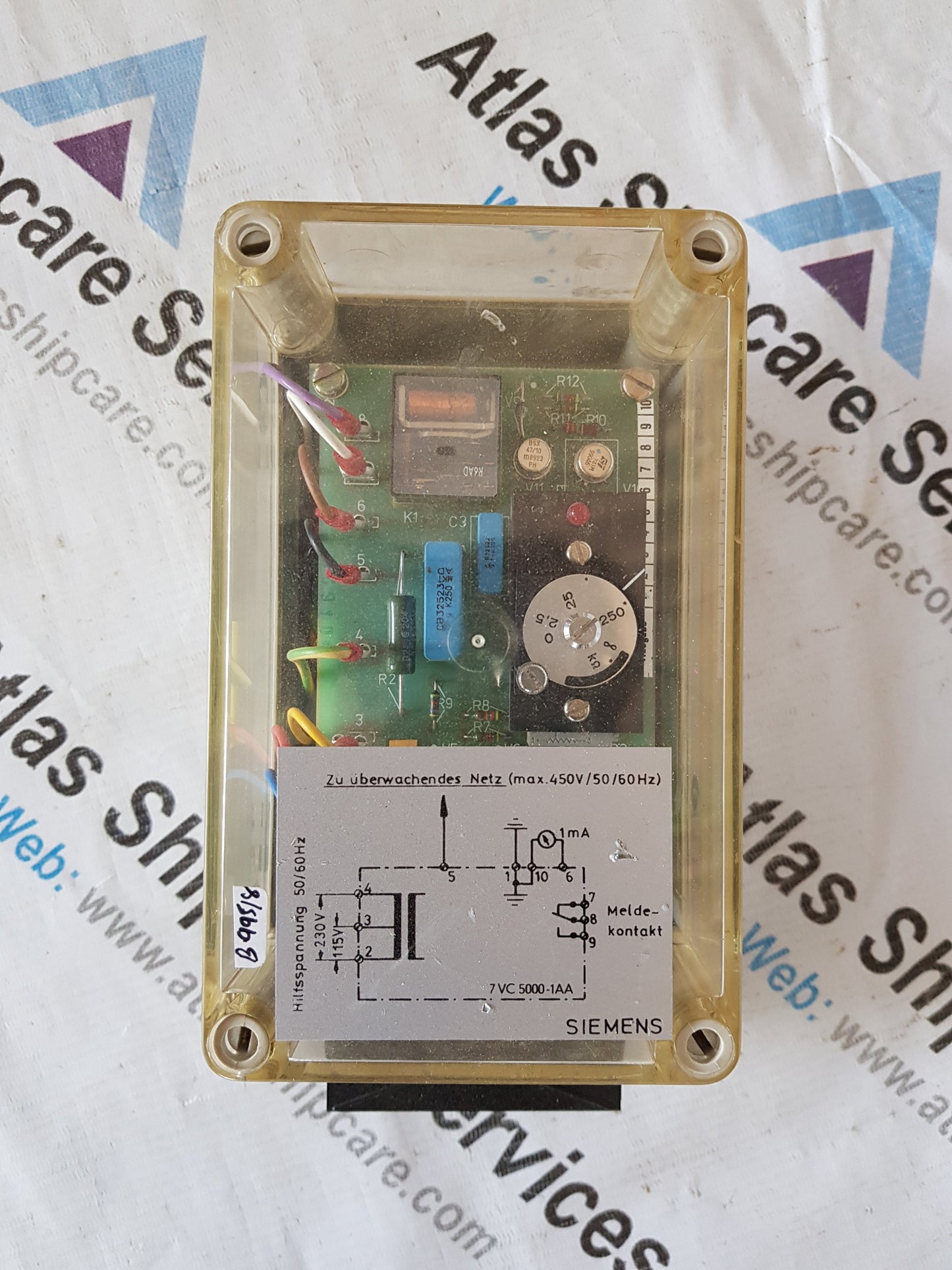 SIEMENS 7VC5000-1AA EARTH LEAKAGE MONITOR
