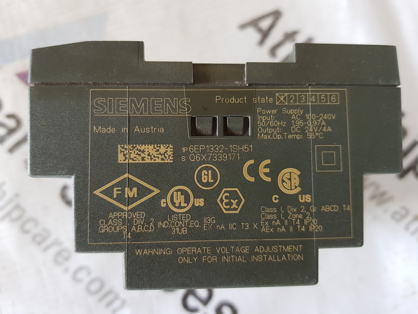 SIEMENS LOGO!POWER STROMVERSORGUNG POWER SUPPLY 6EP1332-1SH51