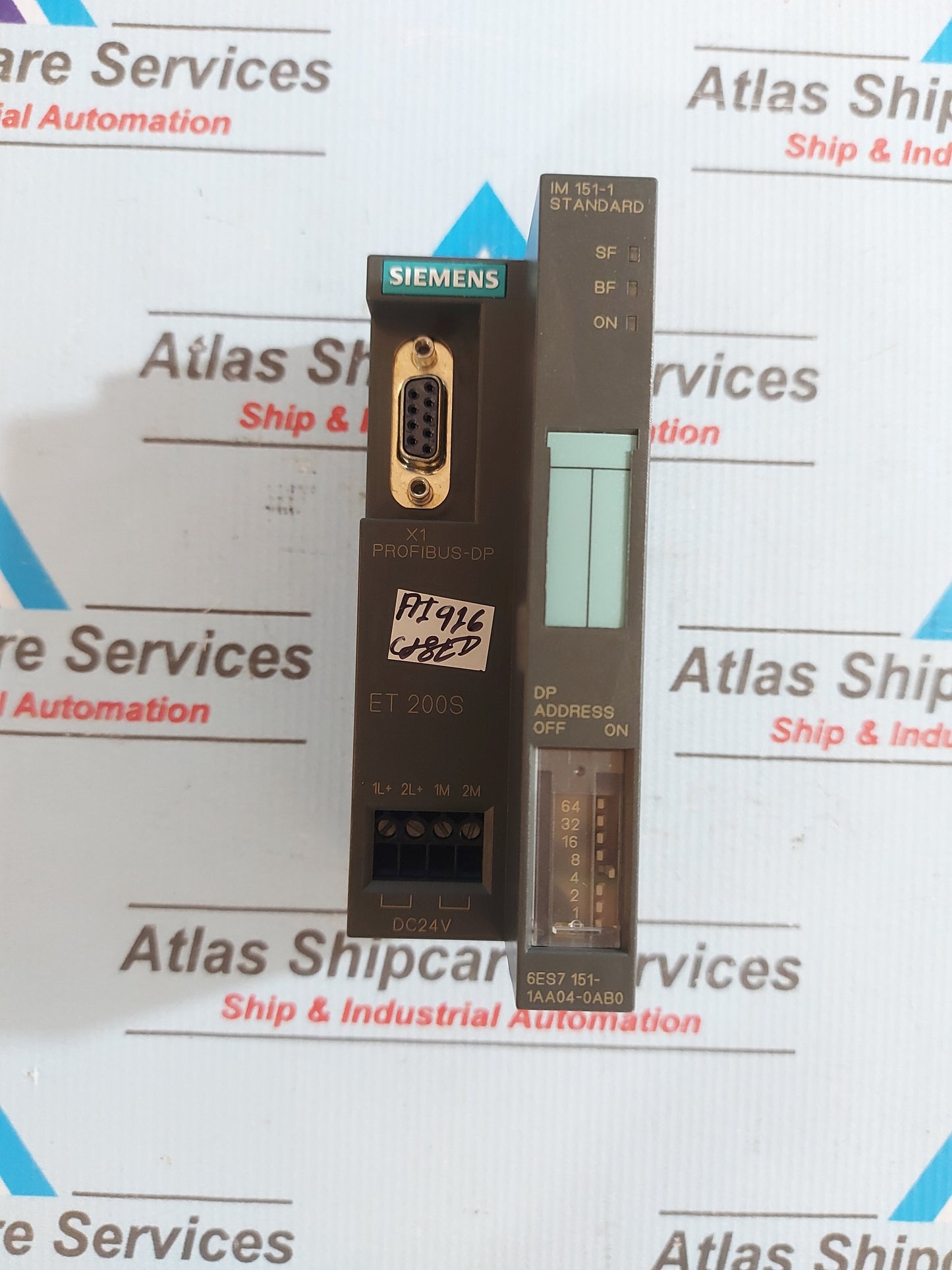 SIEMENS SIMATIC S7 6ES7 151-1AA04-0AB0 INTERFACE MODULE ET 200S