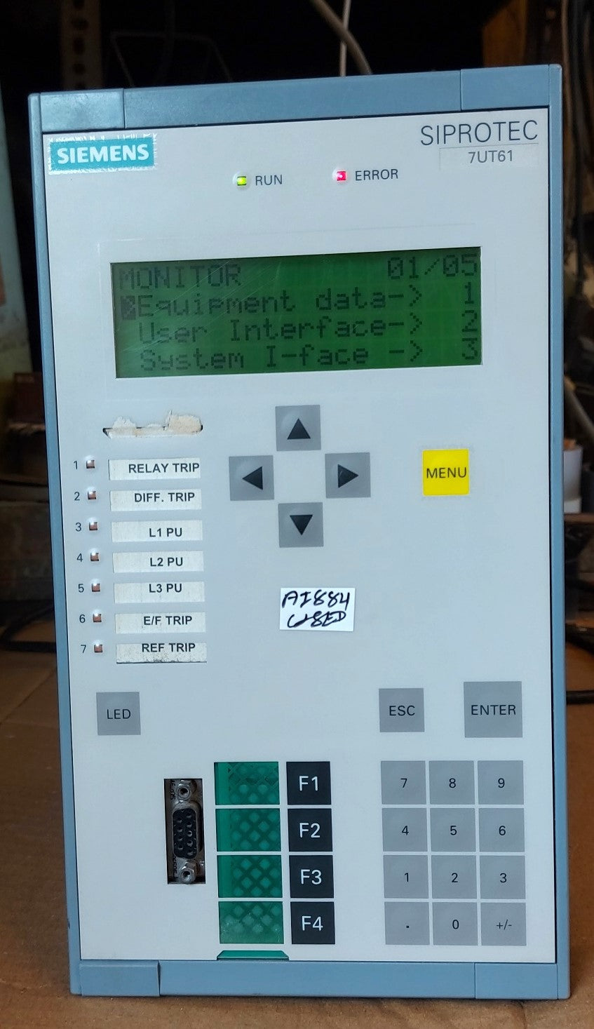 SIEMENS SIPROTEC 7UT6121-5EB22-1BA0/BB TRANSFORMER PROTECTION RELAY