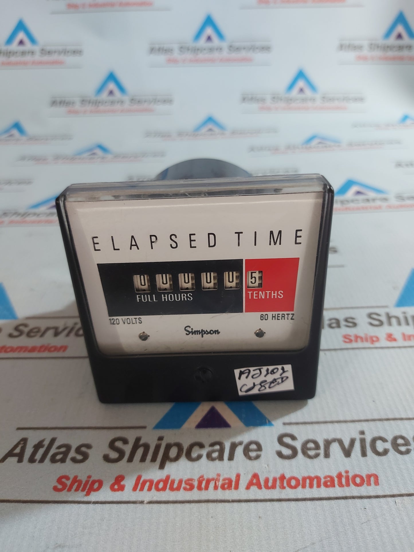 SIMPSON 120V 60Hz ELAPSED TIME METER 3-707516