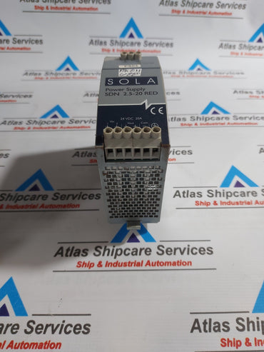 SOLA SDN 2.5-20 RED POWER SUPPLY 24VDC 20A
