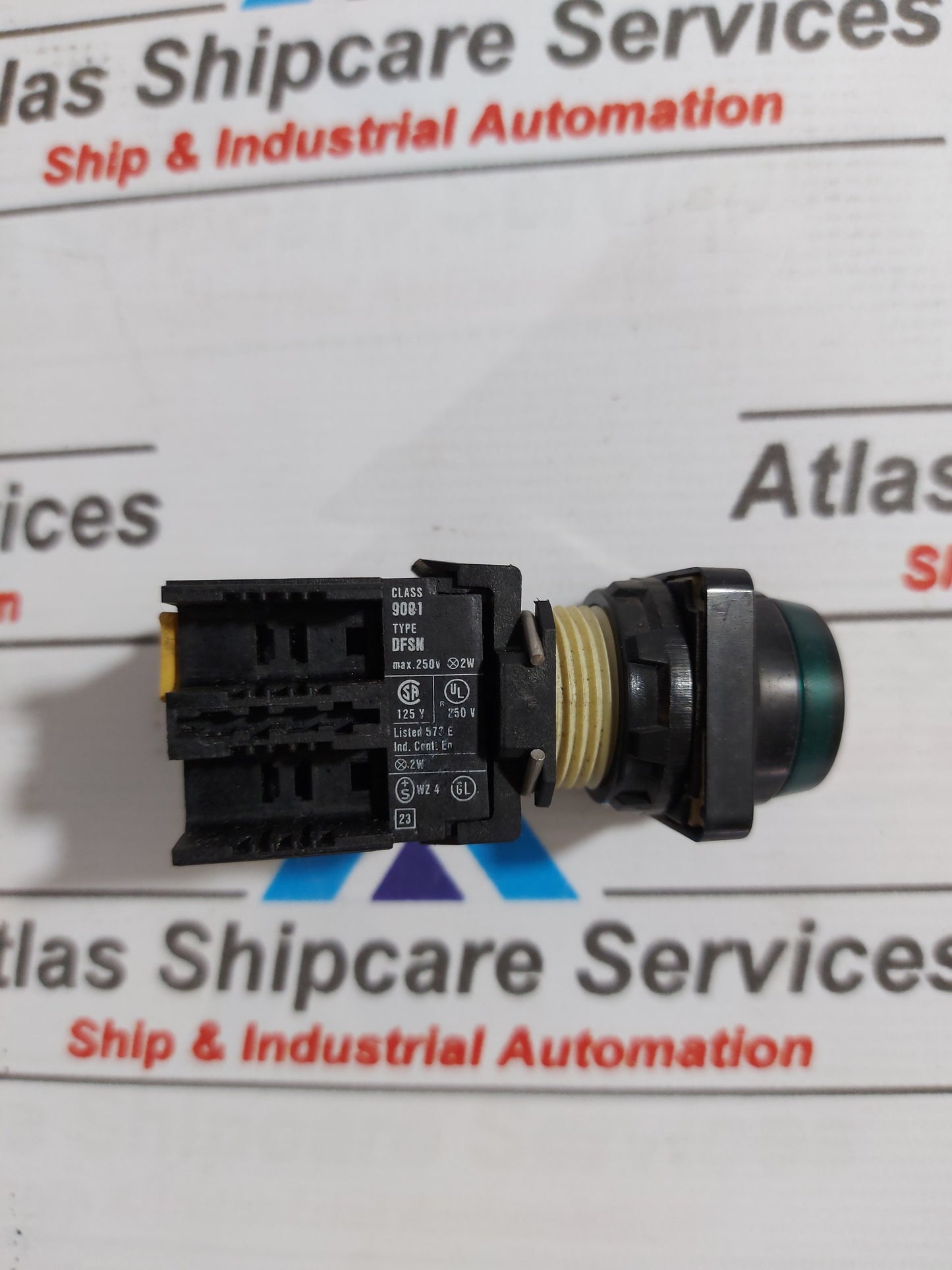 SQUARE D CLASS 9001 TYPE DFSN RUN LIGHT PUSH BUTTON MODULE SWITCH