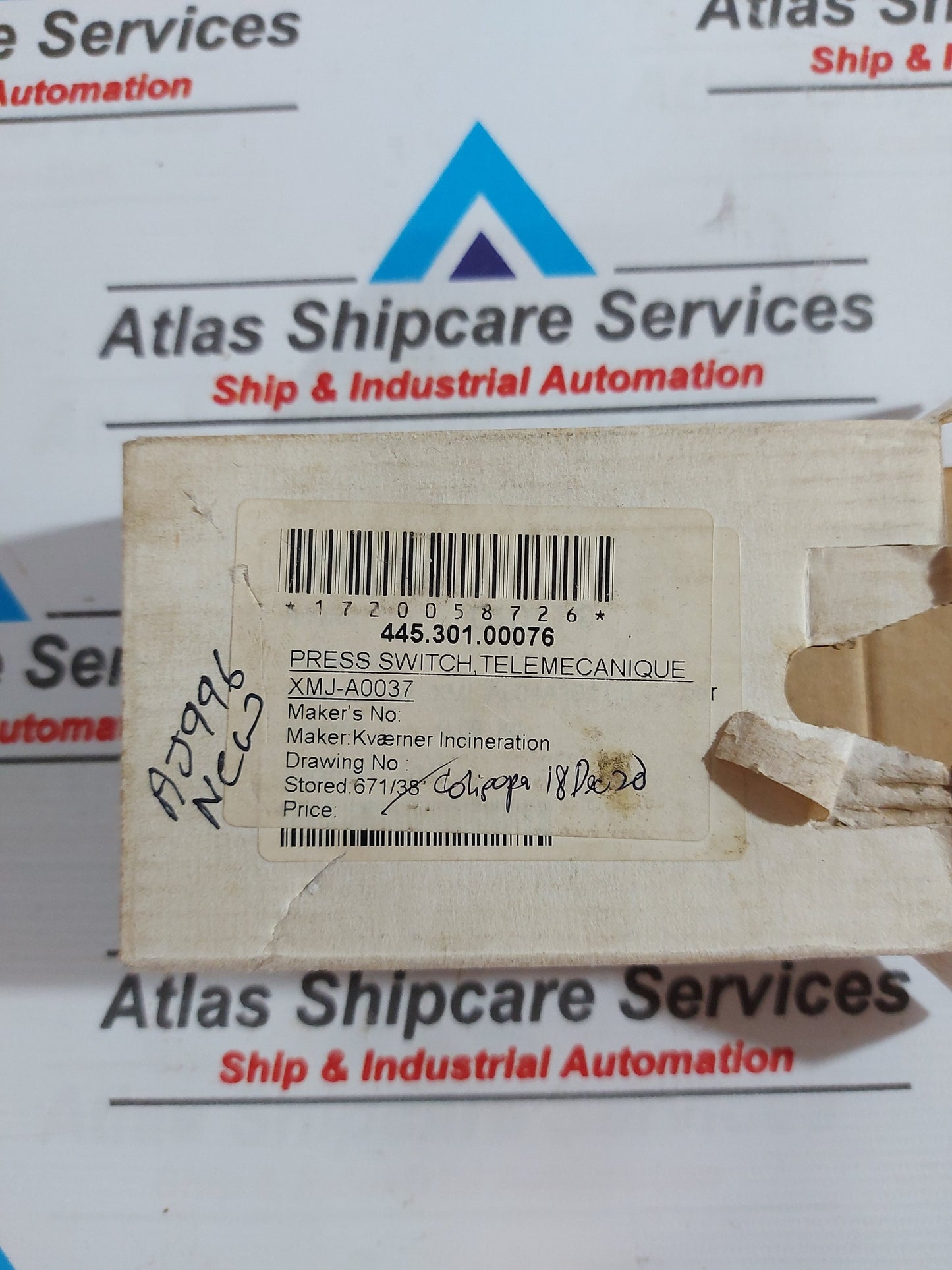 SQUARE D XML-A004A2S11 PRESSURE SWITCH 4 Bar 400 kPa