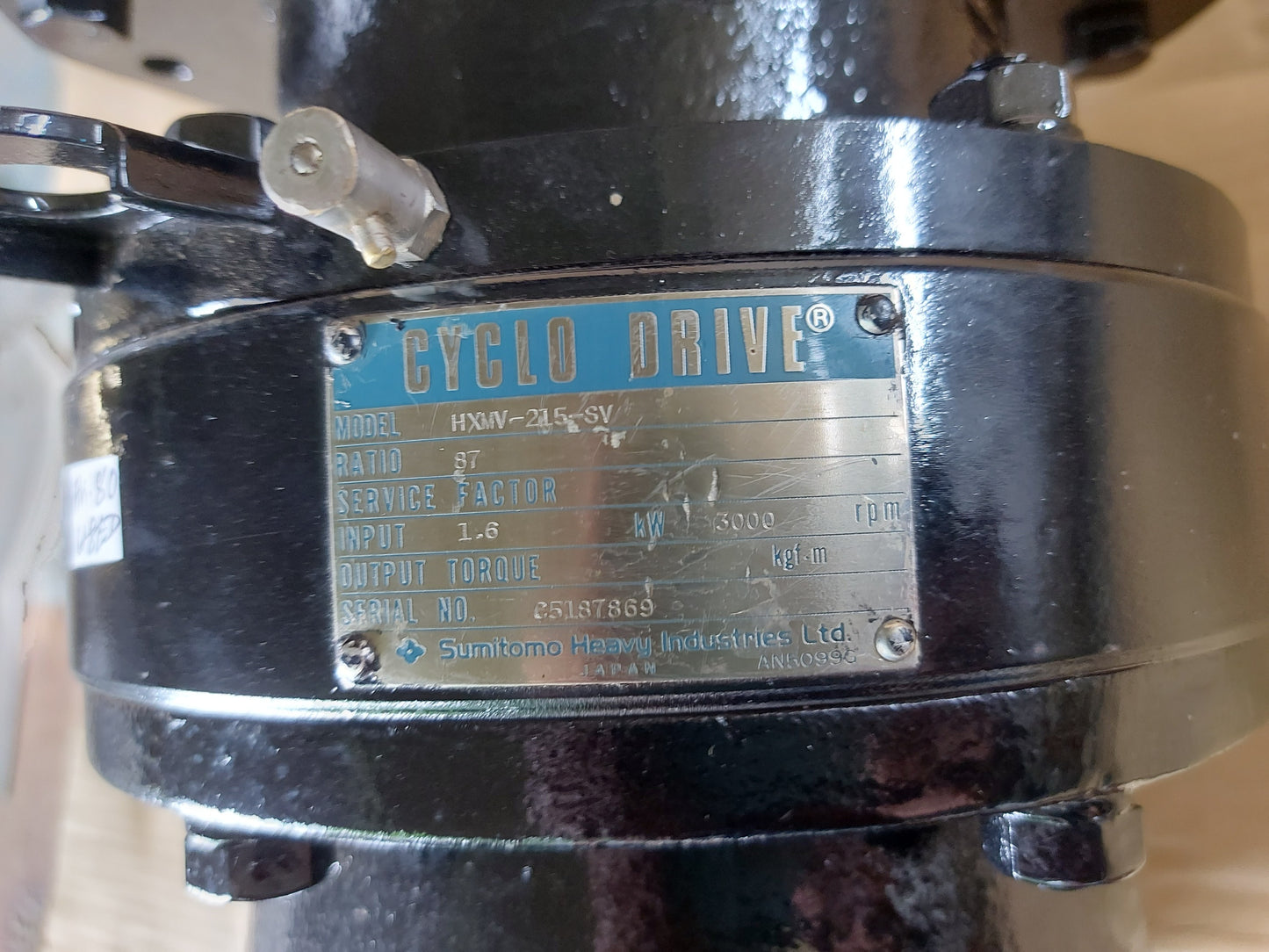 SUMITOMO 132SP15 3 PHASE PERMANENT MAGNET AC SERVO MOTOR DRIVE