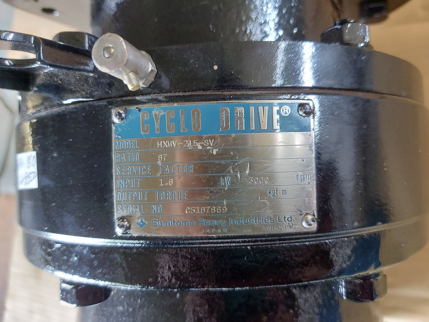 SUMITOMO 132SP15 3 PHASE PERMANENT MAGNET AC SERVO MOTOR DRIVE