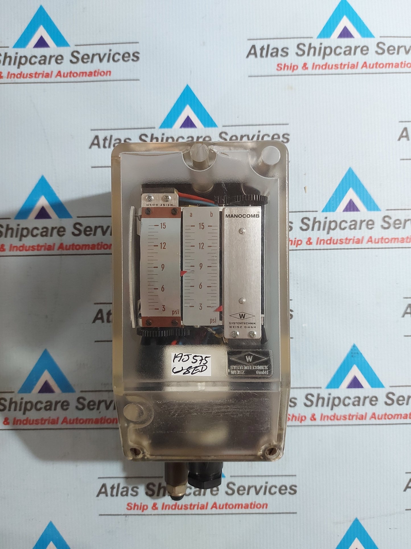 SYSTEMTECHNIK WEISZ MANOCOMB-IP/2KA 3-15 Psi PRESSURE SWITCH