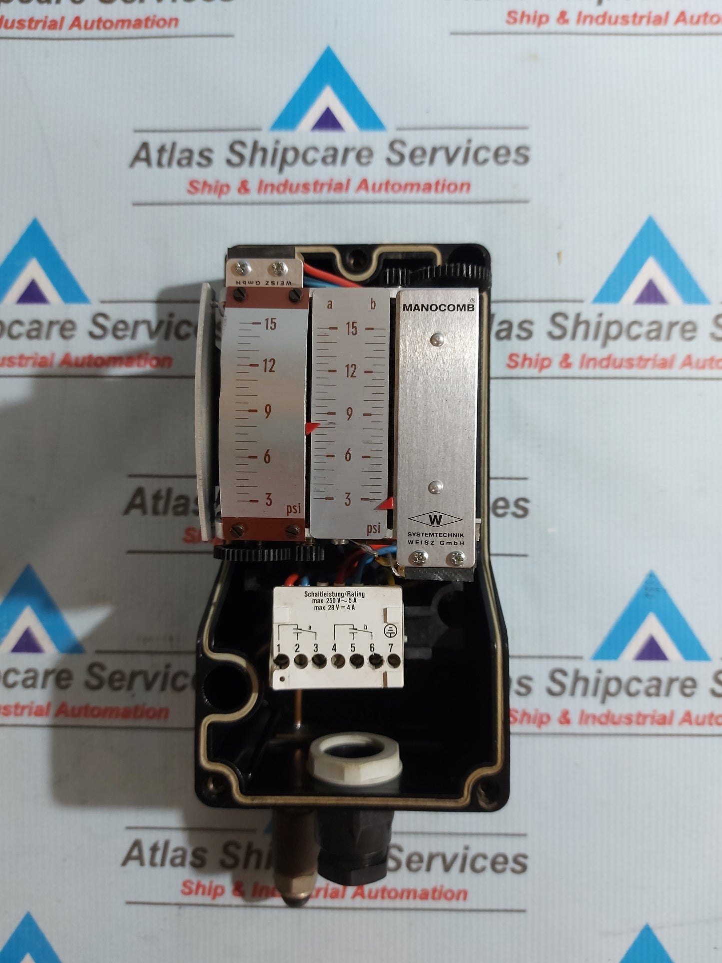 SYSTEMTECHNIK WEISZ MANOCOMB-IP/2KA 3-15 Psi PRESSURE SWITCH