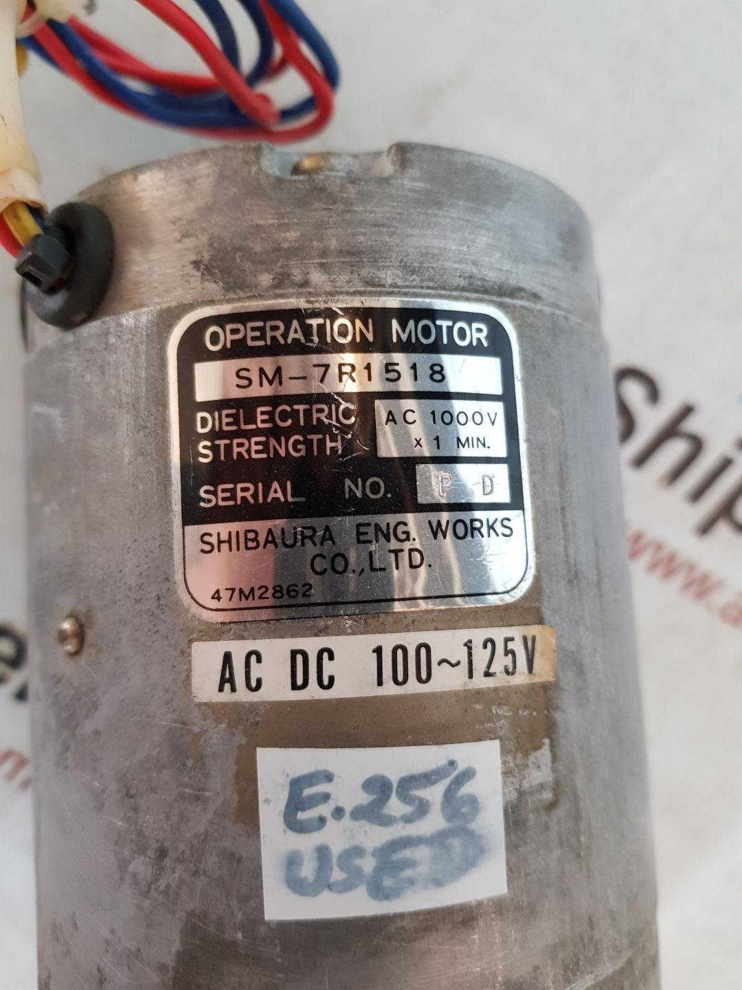 Shibaura SM-7R1518 Operation Motor