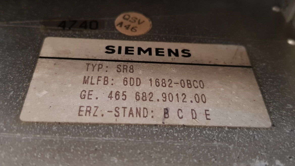 Siemens Simadyn D Type SR8 24 Slot Rack PLC w/Cards 6DD1662