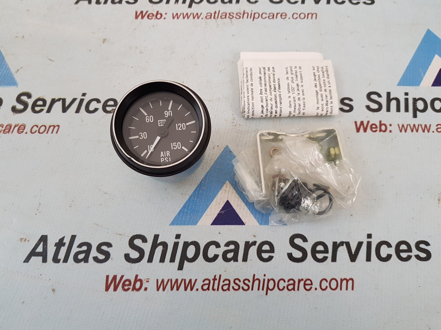 Stewart Warner 204208 Air Pressure Gauge 0-150 Psi