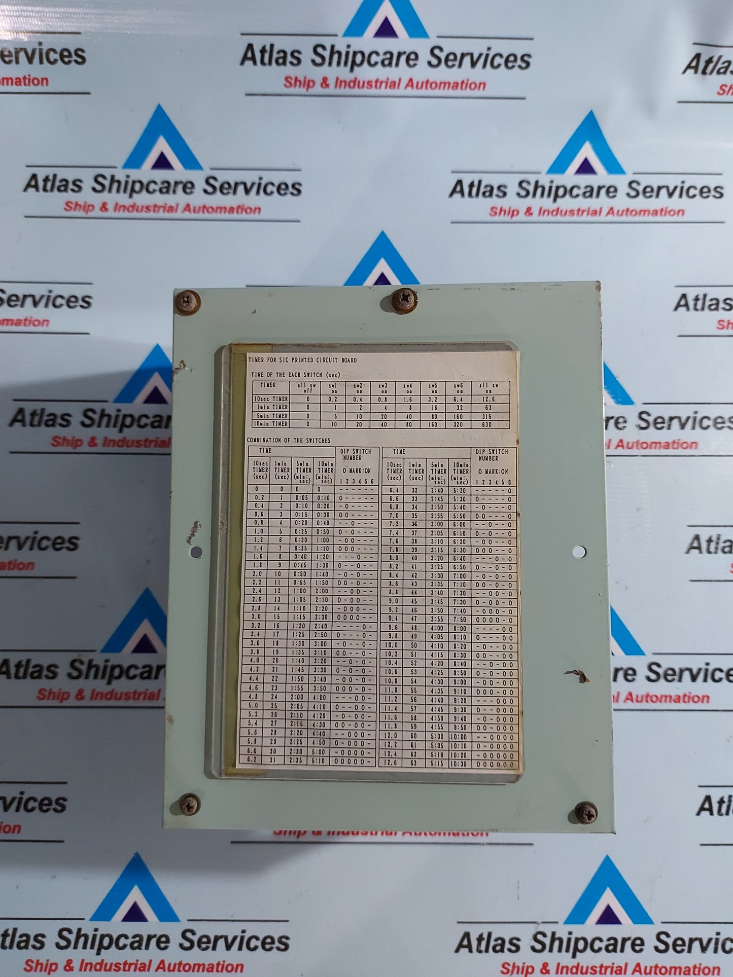 TAIYO AA-198B SIC-4 TIMER FOR SIC PRINTED CIRCUIT BOARD