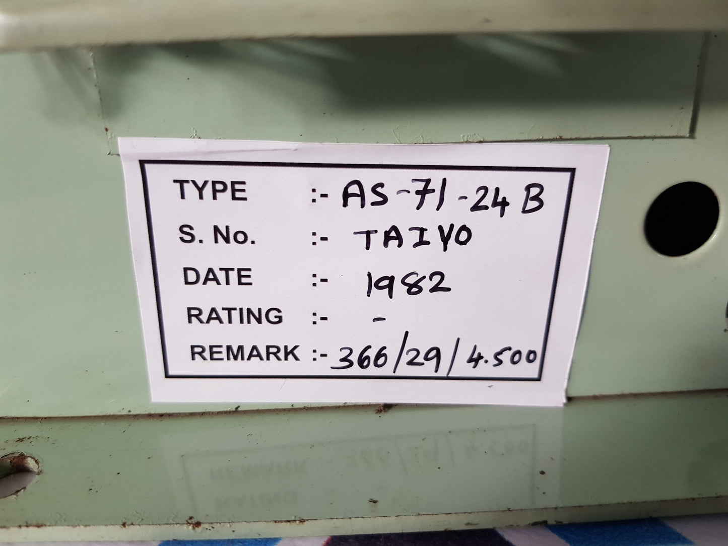 TAIYO AVR AS-71-24B