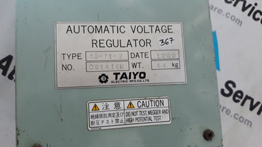 TAIYO AS-71-2 AUTOMATIC VOLTAGE REGULATOR
