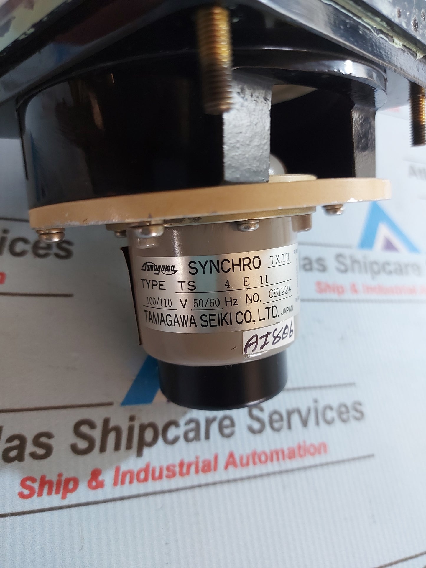 TAMAGAWA TS 4E11 SYNC MOTOR WITH RUDDER ANGLE/RPM INDICATOR