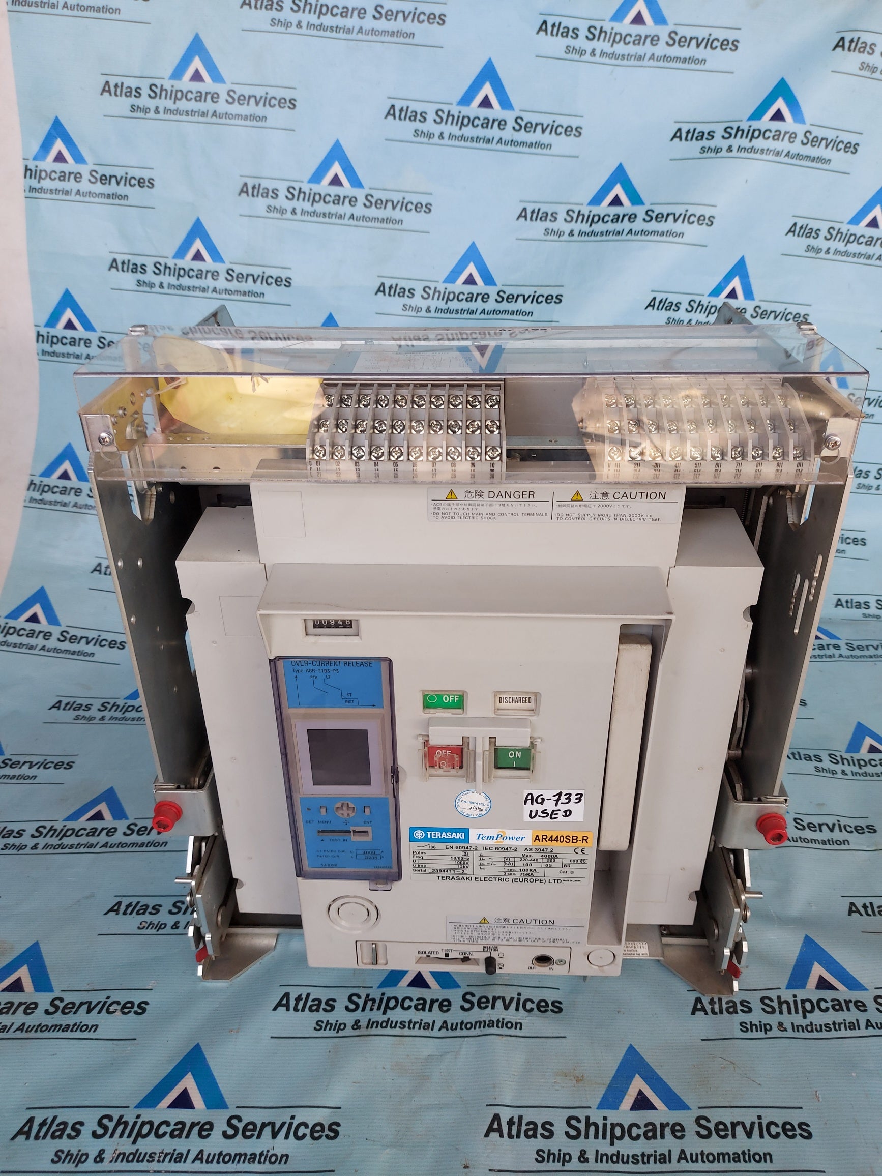 TERASAKI TEM2POWER AR440SB-R AIR CIRCUIT BREAKER – Atlas Shipcare Services