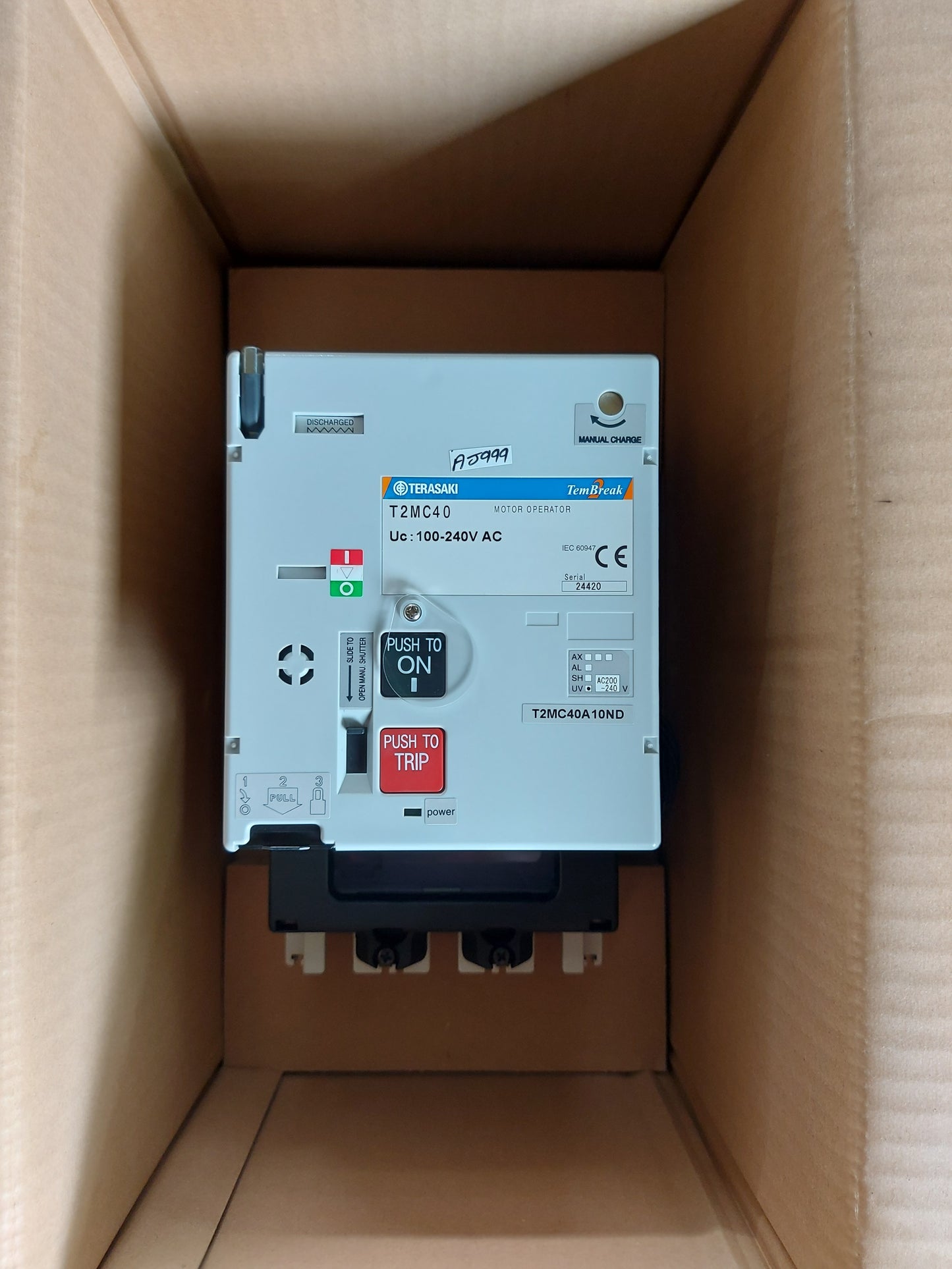 TERASAKI TEMBREAK2 T2MC40 100-240VAC MOTOR OPERATOR