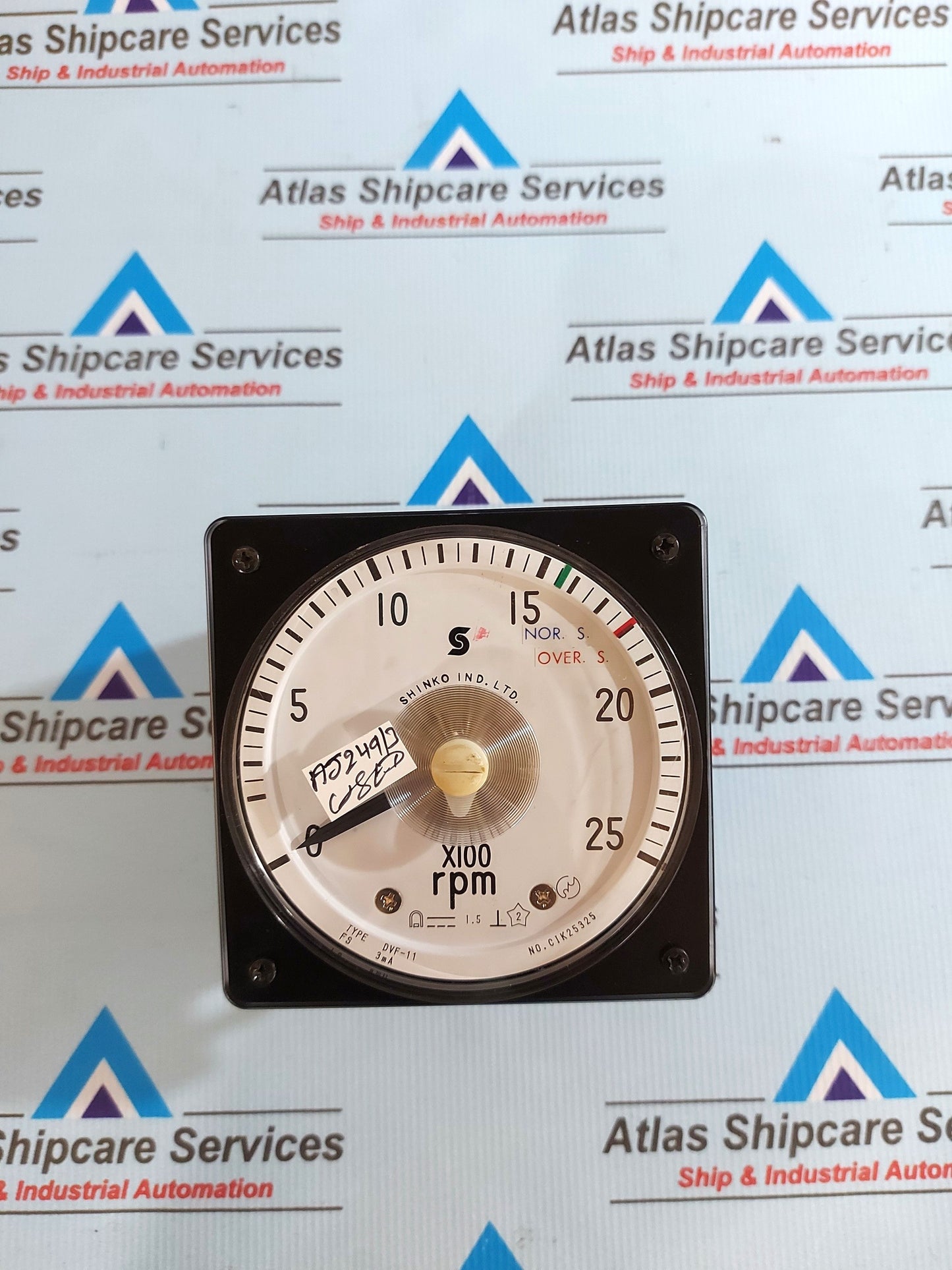 TOYO KEIKI DVF-11 RPM METER 0-25 RPM