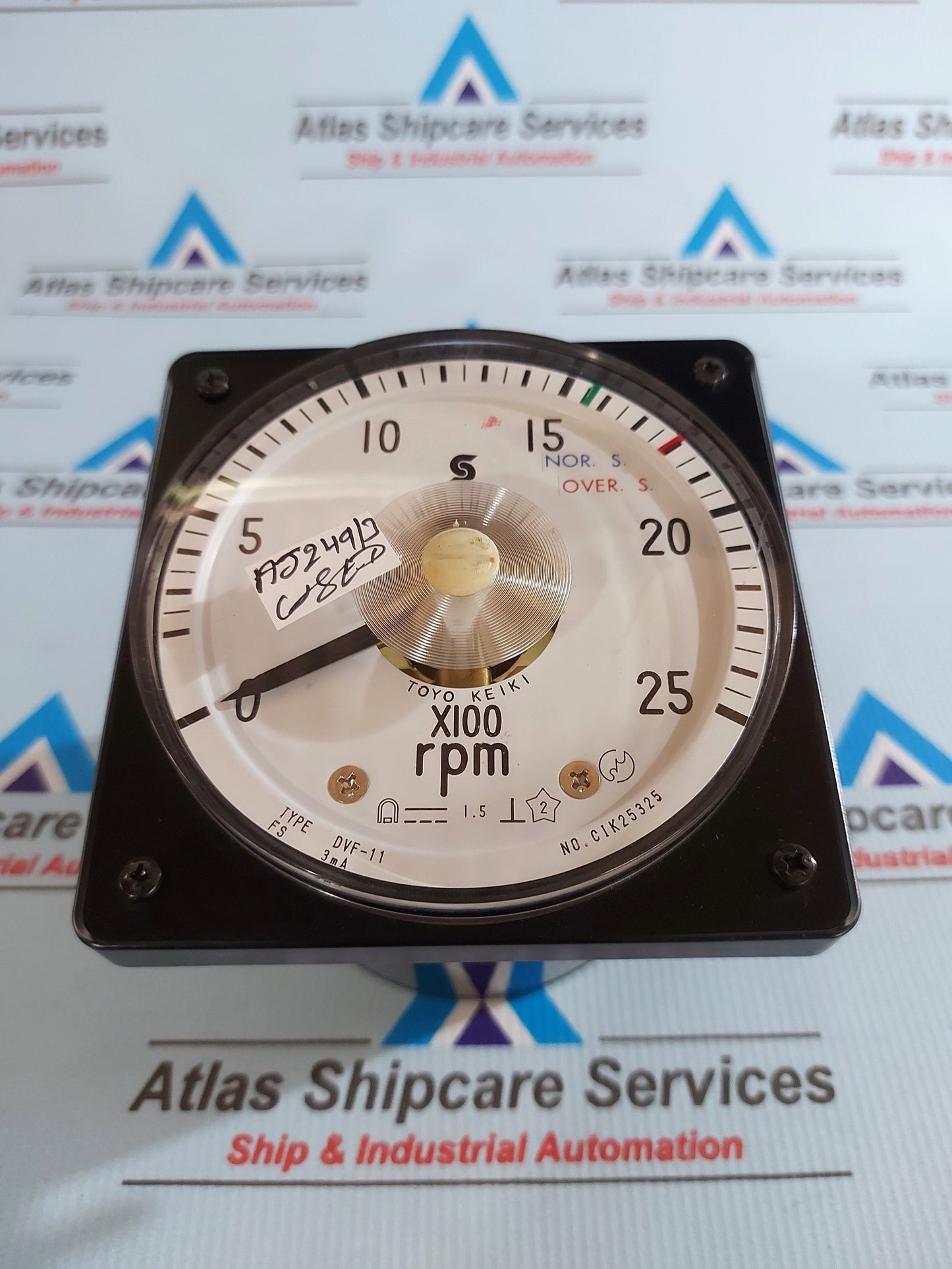 TOYO KEIKI DVF-11 RPM METER 0-25 RPM