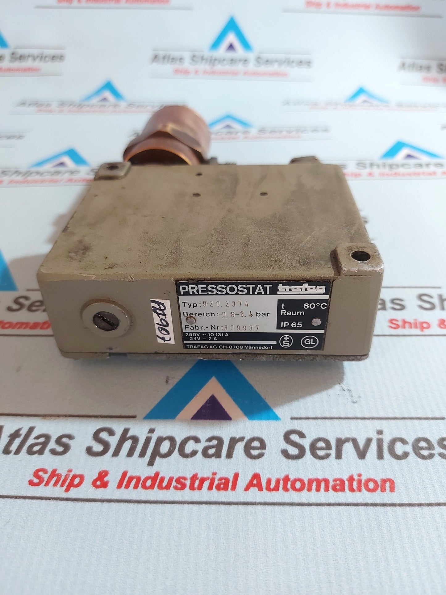 TRAFAG 920.2374 PRESSOSTAT/PRESSURE SWITCH 0.6 - 3.4 Bar