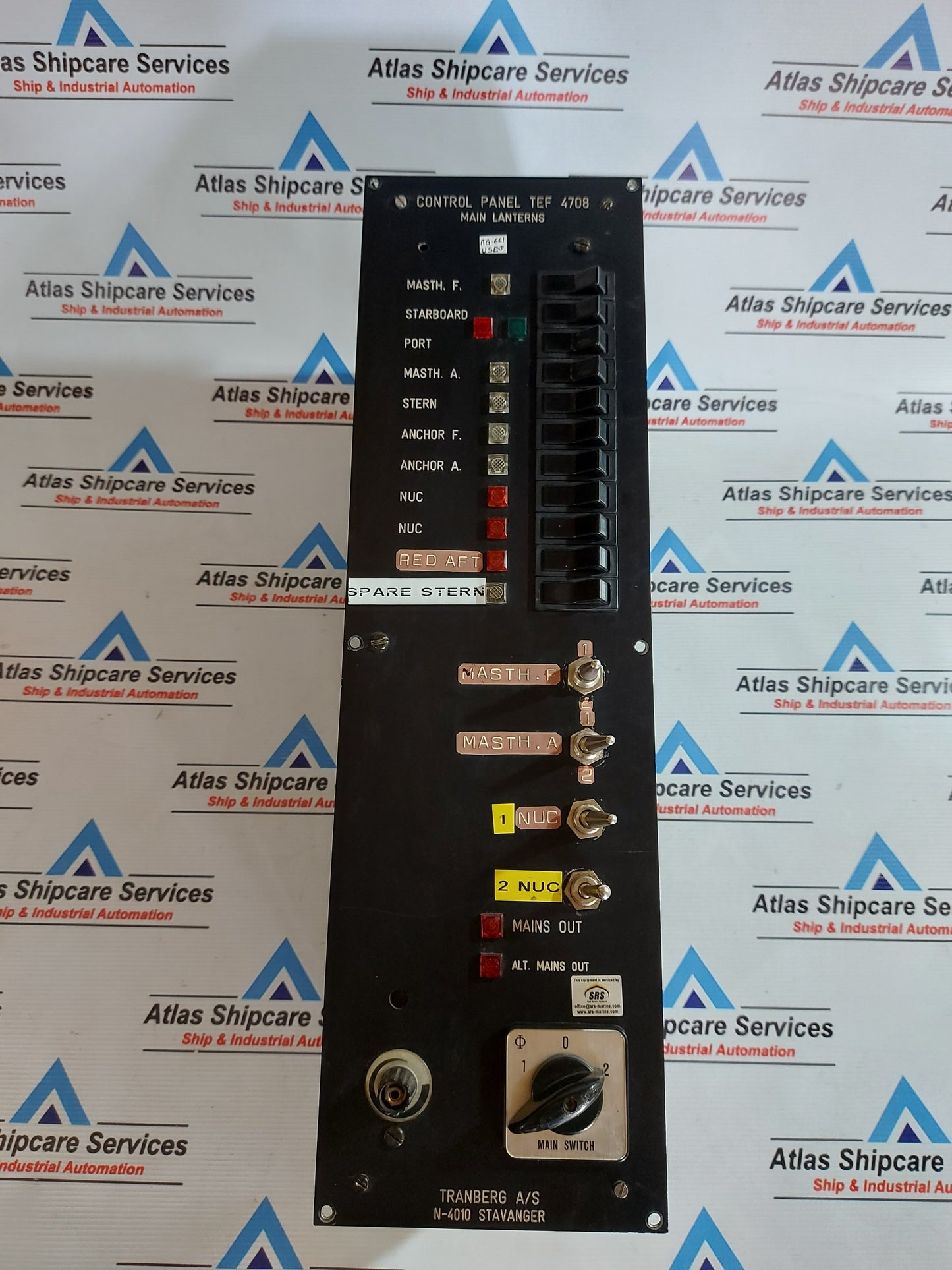 TRANBERG TEF 4708 CONTROL PANEL