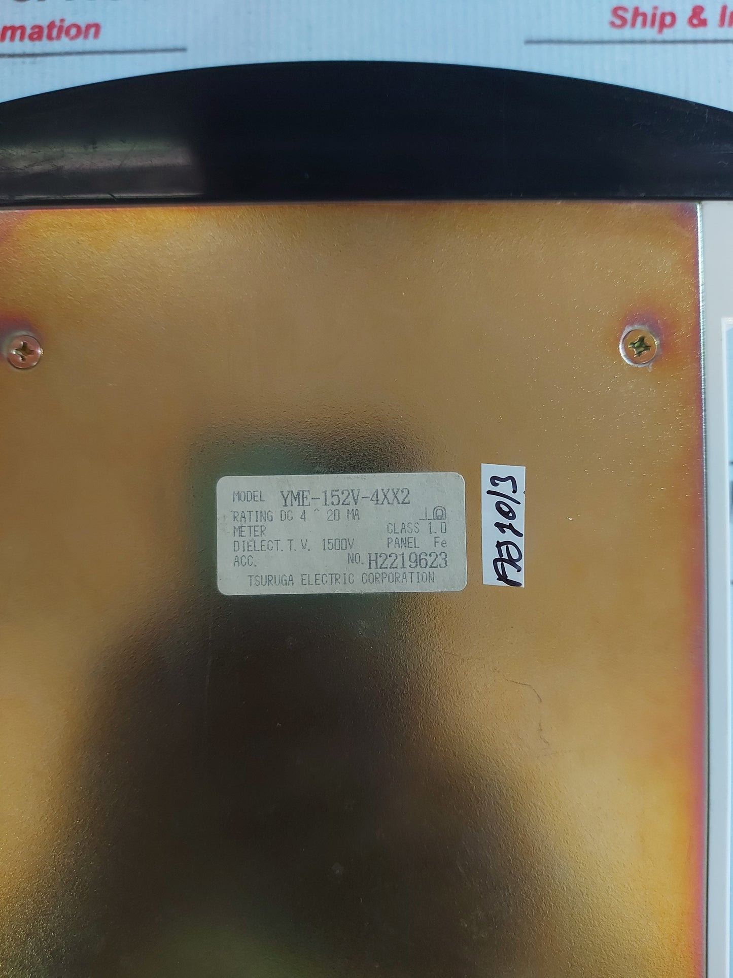 TSURUGA ELECTRIC YME-152V-4XX2 PANEL METER 0-75A