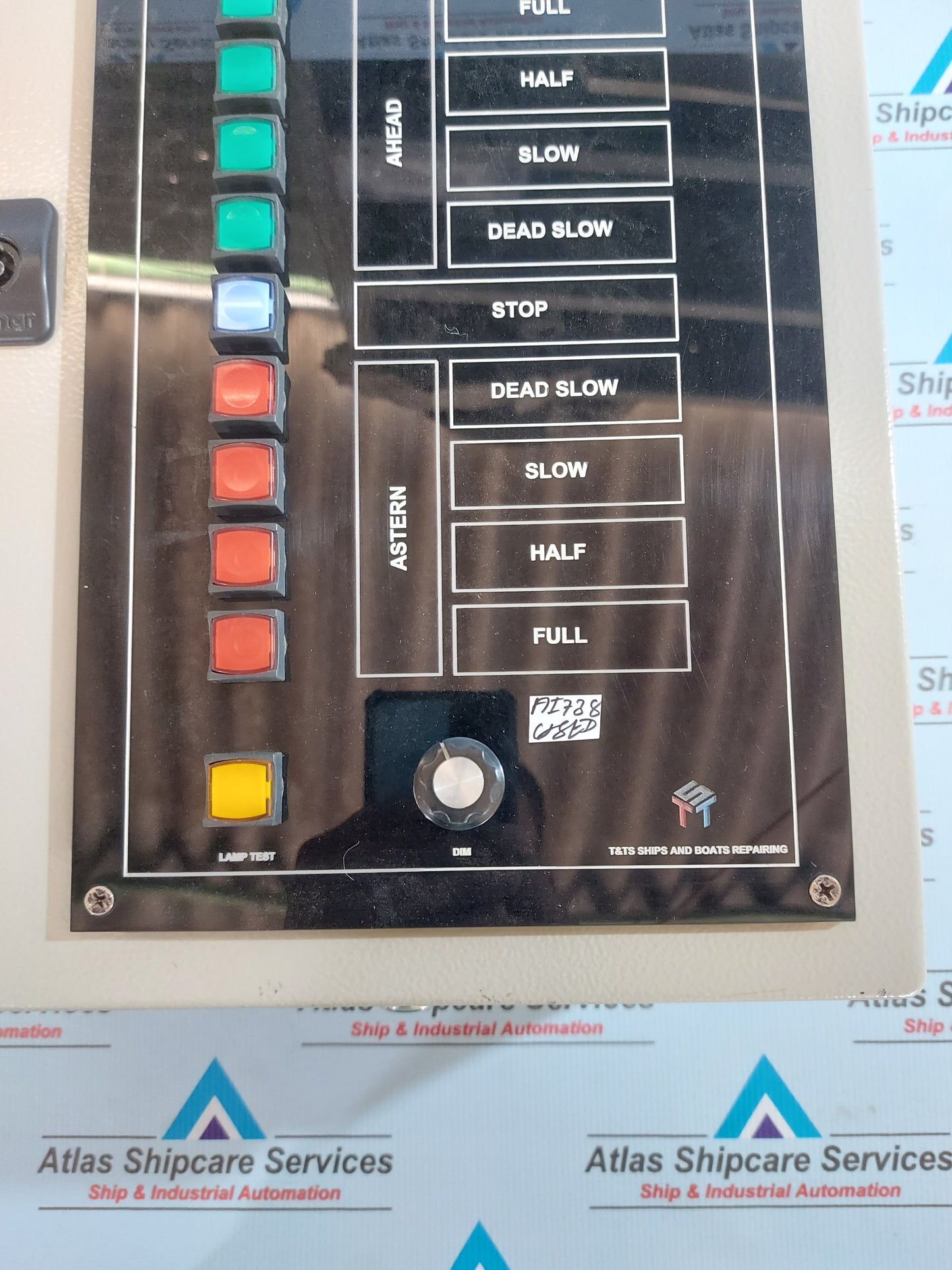T&TS SHIPS AND BOATS TTS01-WH ENGINE TELEGRAPH