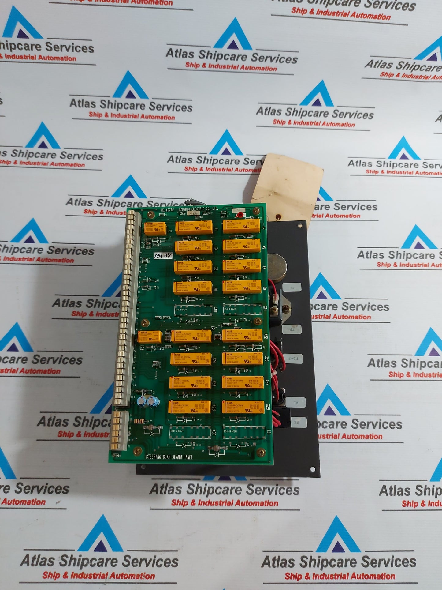 UZUSHIO ELECTRIC 1077E STEERING GEAR ALARM PANEL