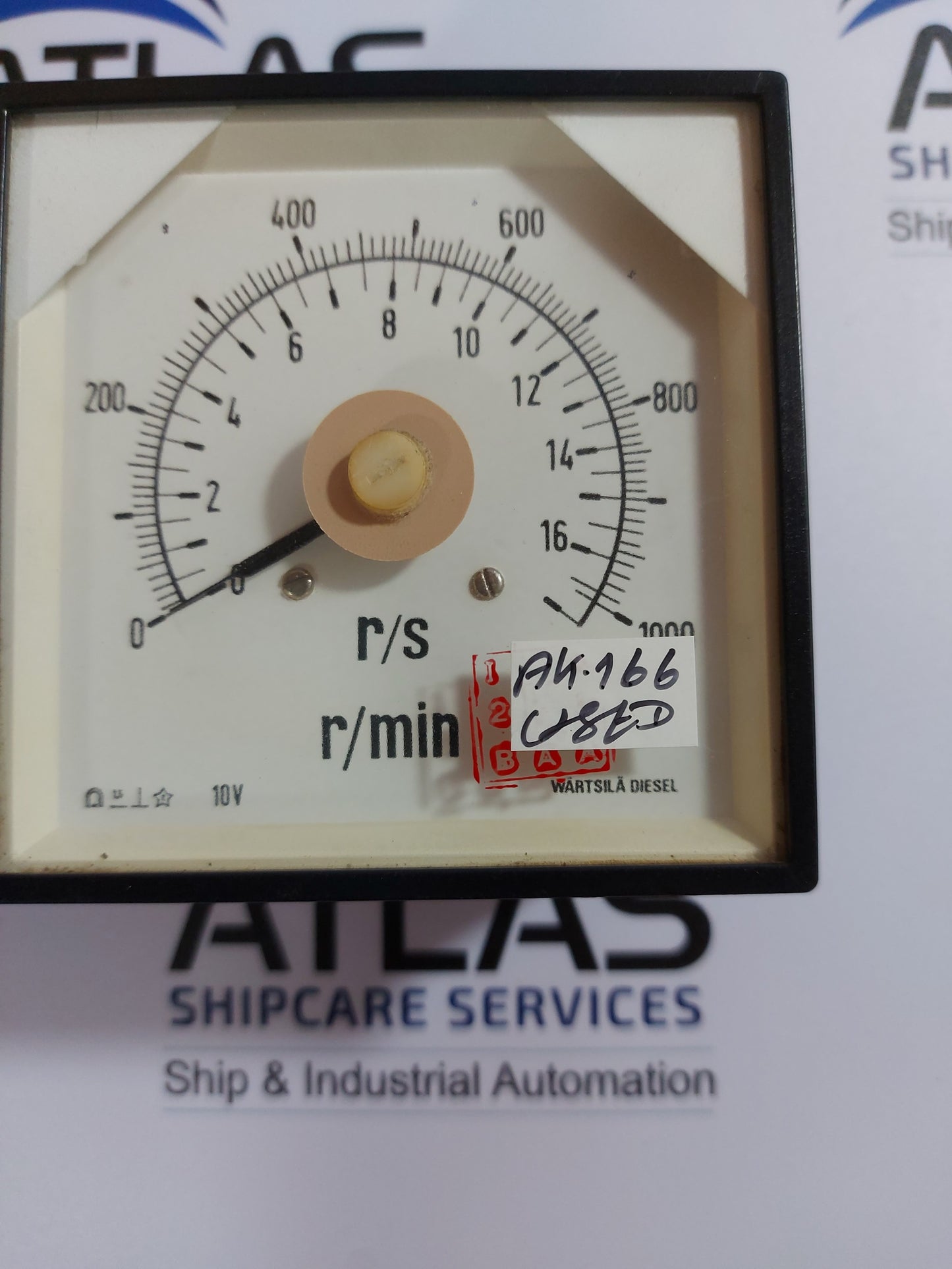 WARTSILA DIESEL 0-1000 R/Min METER