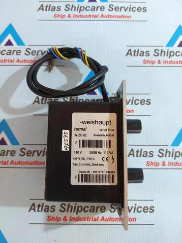 WEISHAUPT W-ZG 02 IGNITION TRANSFORMER
