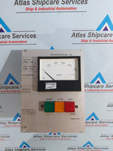 WESTMATIK STARTSYSTEM DS-102 PANEL